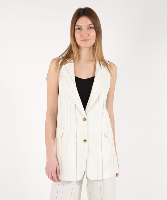 SEMICOUTURE Gilet lungo Elenoir