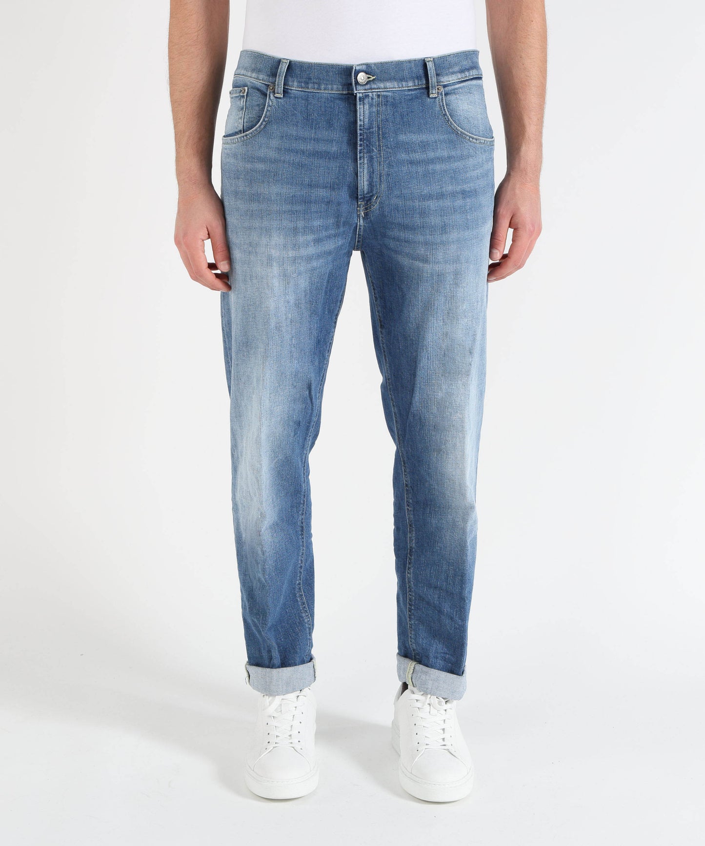 DONDUP Jeans cinque tasche stone washed Elvin