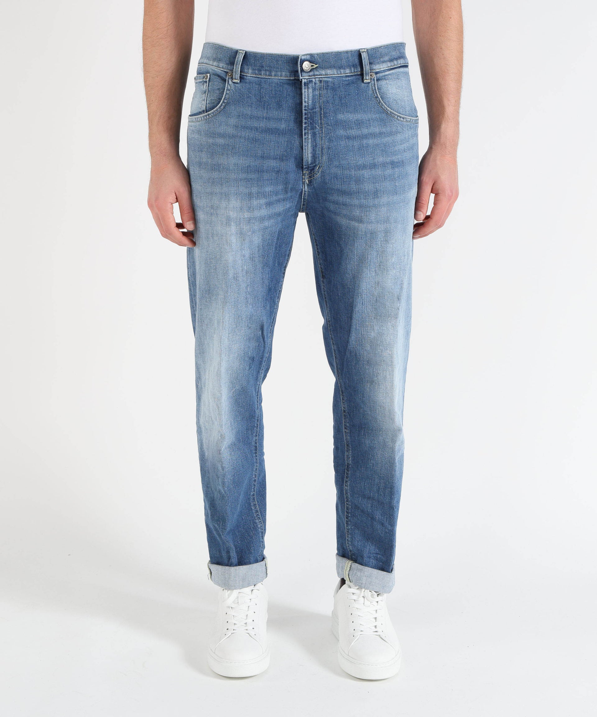 DONDUP Jeans cinque tasche stone washed Elvin
