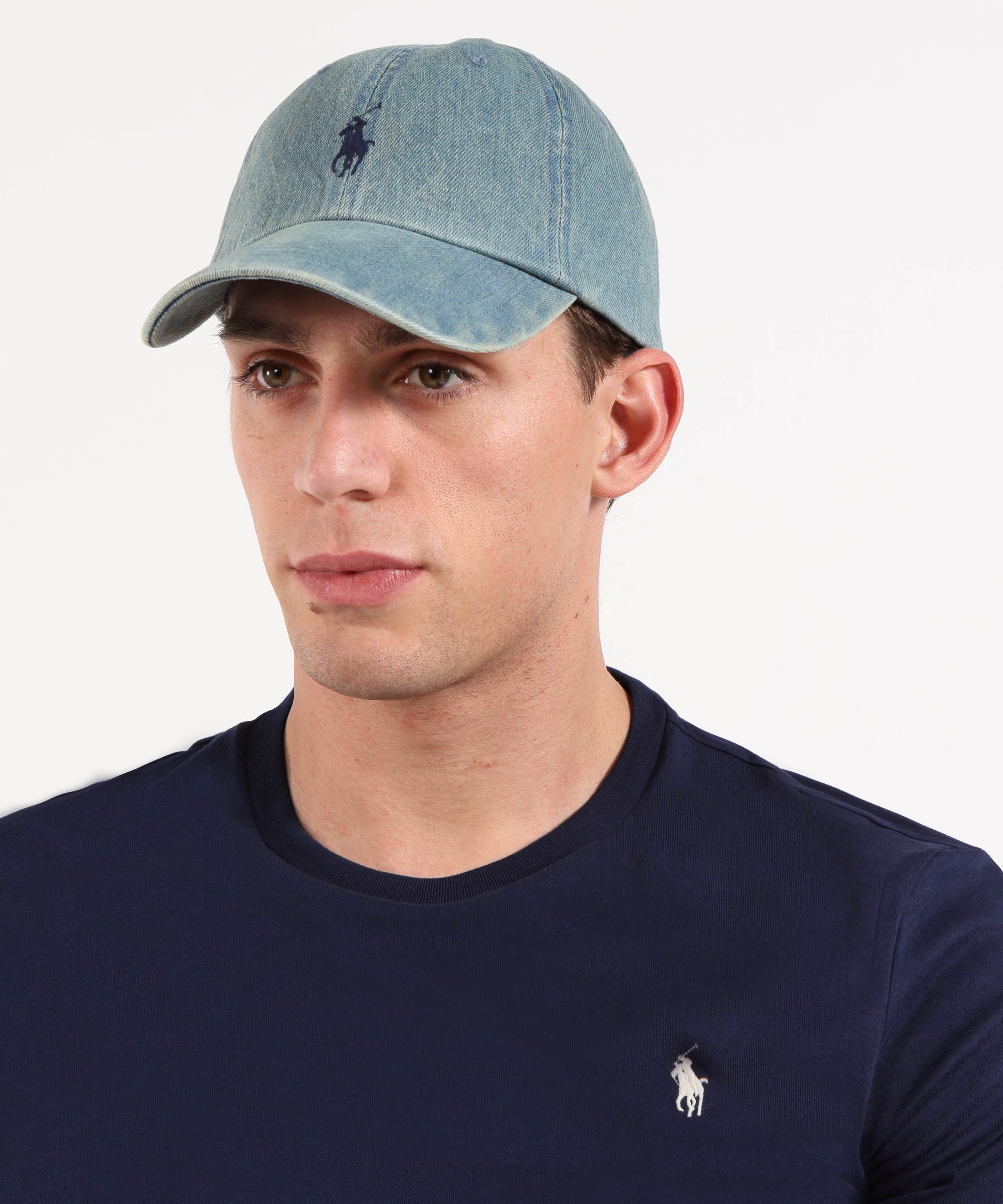 POLO RALPH LAUREN Cappellino denim di cotone indaco