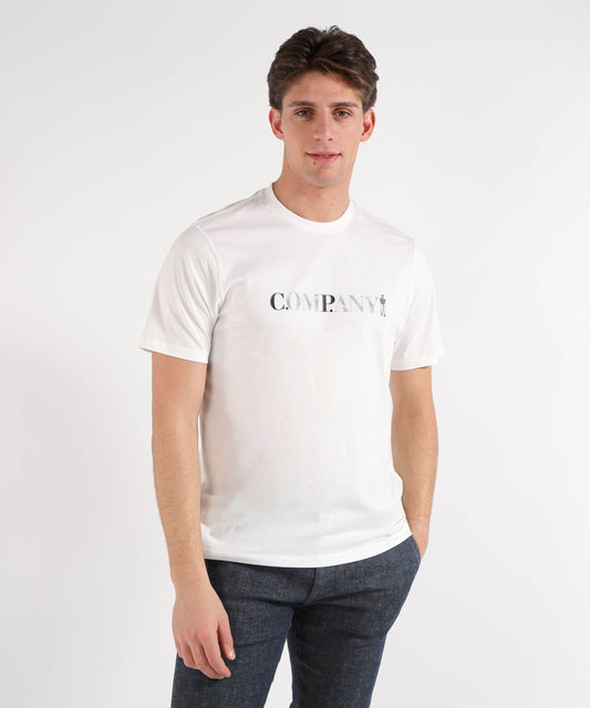 C.P. COMPANY Jersey Short Sleeve Chest Logo T-Shirt