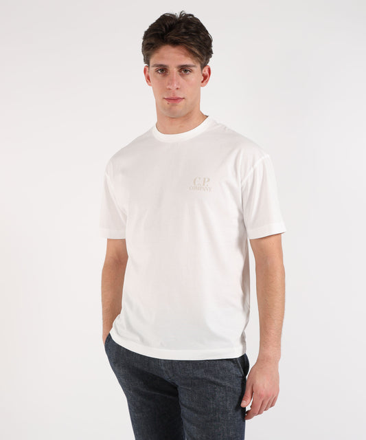 C.P. COMPANY Jersey Short Sleeve Printed Graphics T-Shirt