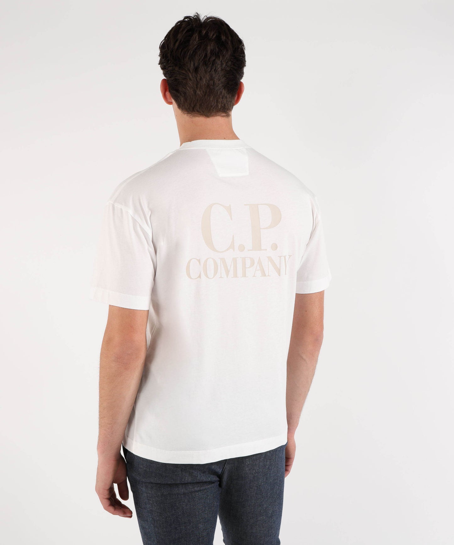 C.P. COMPANY Jersey Short Sleeve Printed Graphics T-Shirt