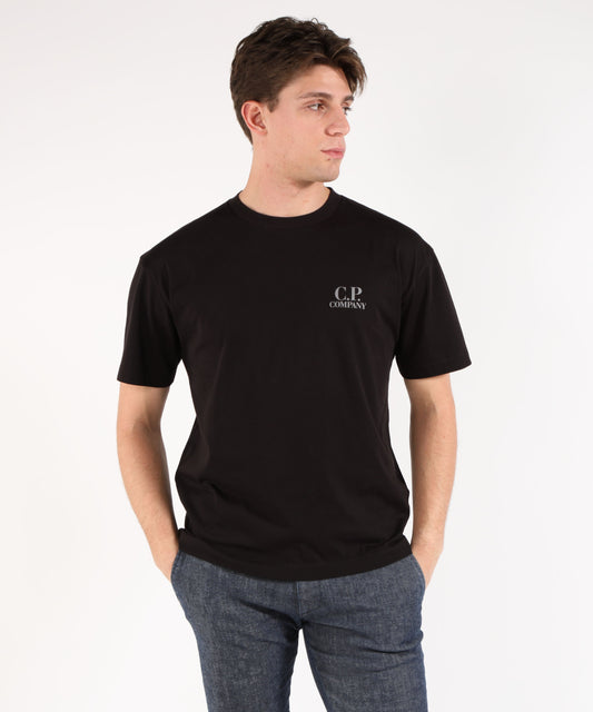 C.P. COMPANY Jersey Short Sleeve Printed Graphics T-Shirt