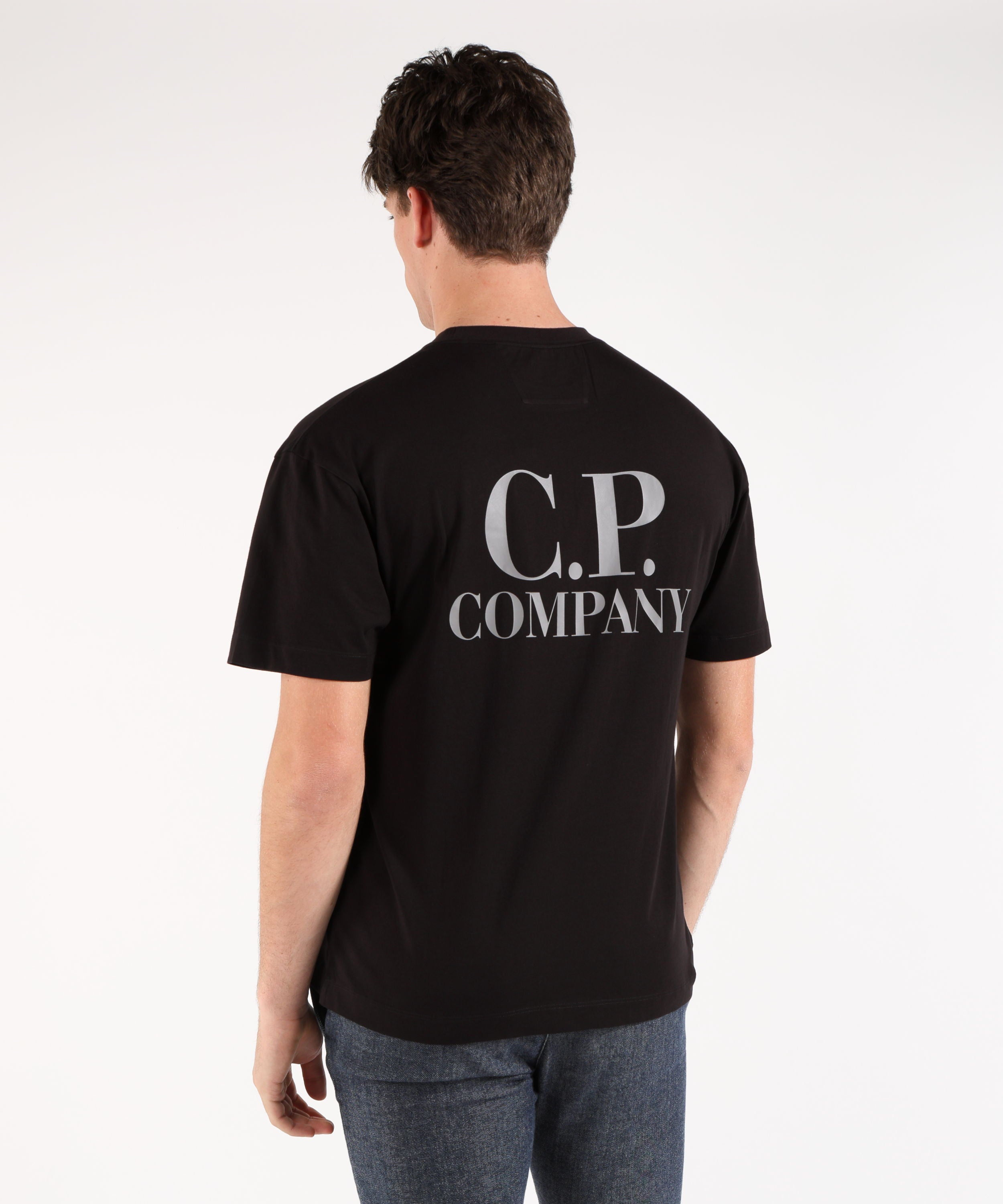 C.P. COMPANY Jersey Short Sleeve Printed Graphics T-Shirt