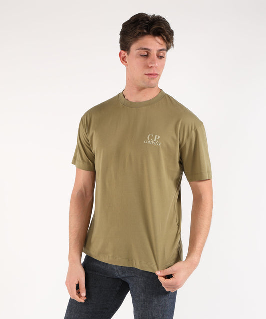 C.P. COMPANY Jersey Short Sleeve Printed Graphics T-Shirt