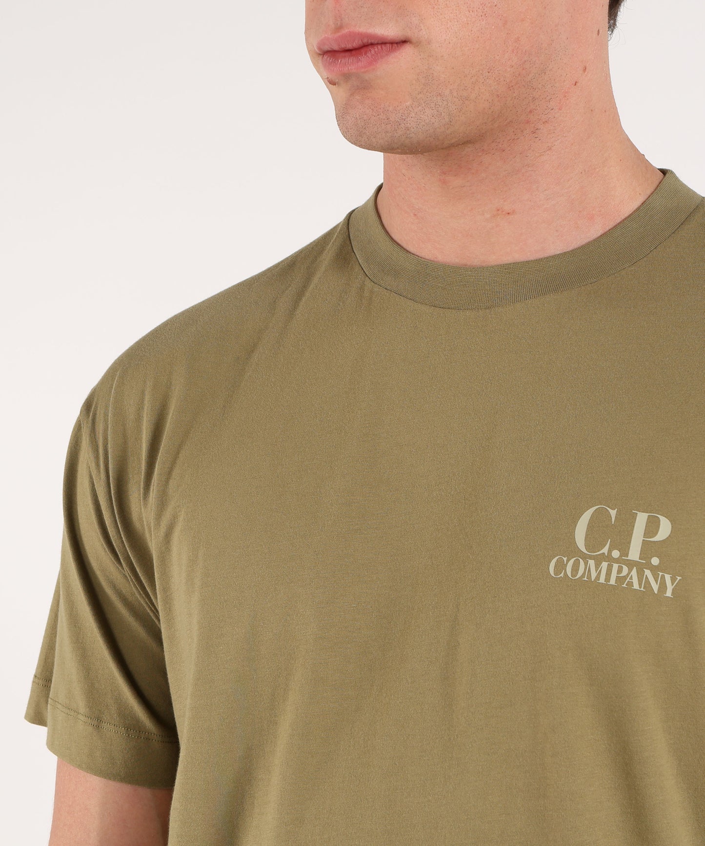 C.P. COMPANY Jersey Short Sleeve Printed Graphics T-Shirt