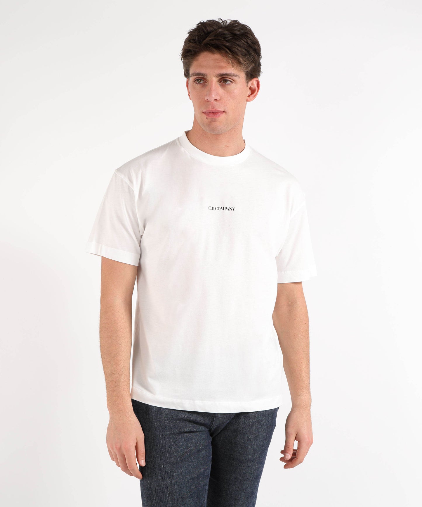 C.P. COMPANY Jersey Short Sleeve Logo T-Shirt
