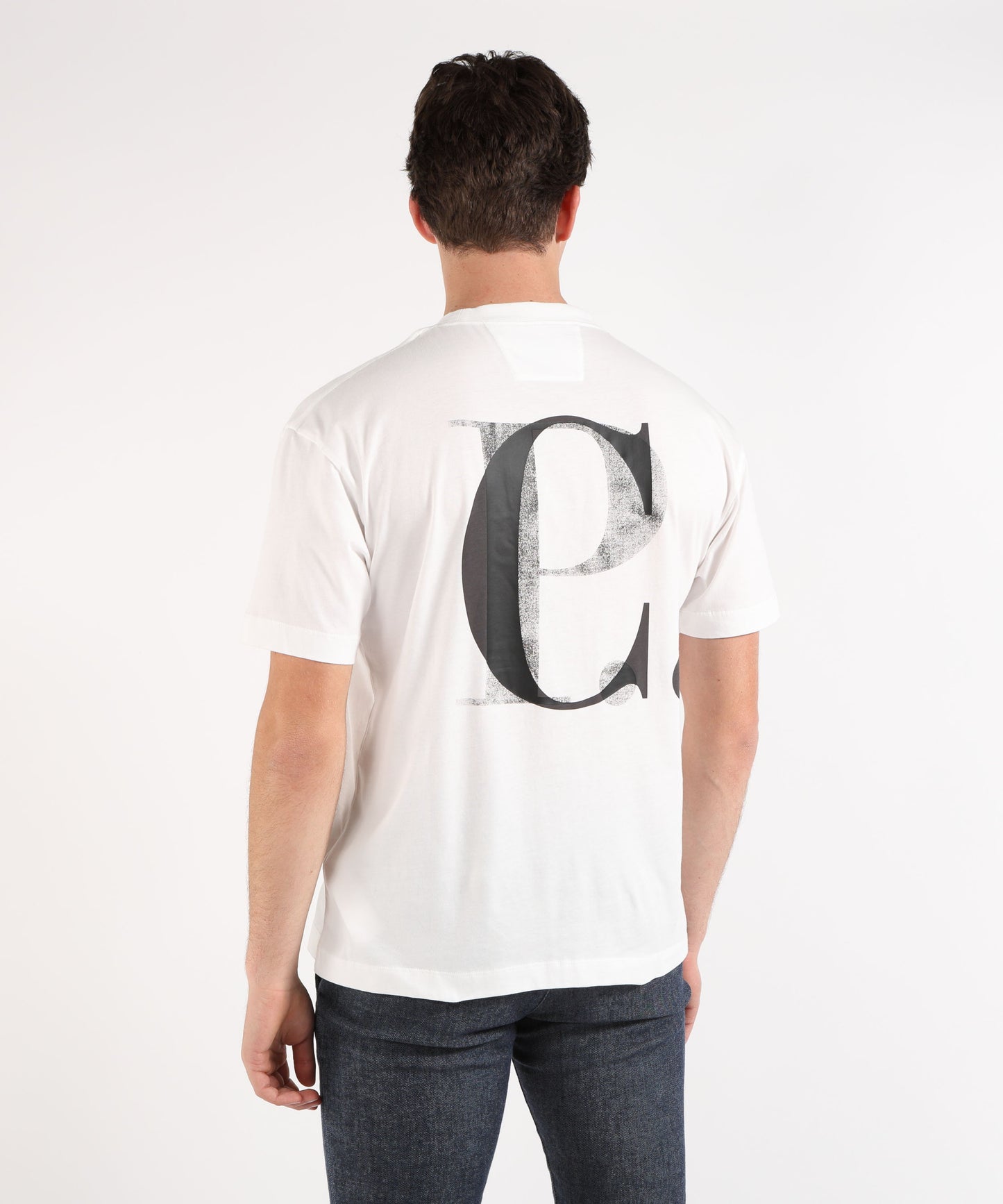 C.P. COMPANY Jersey Short Sleeve Logo T-Shirt
