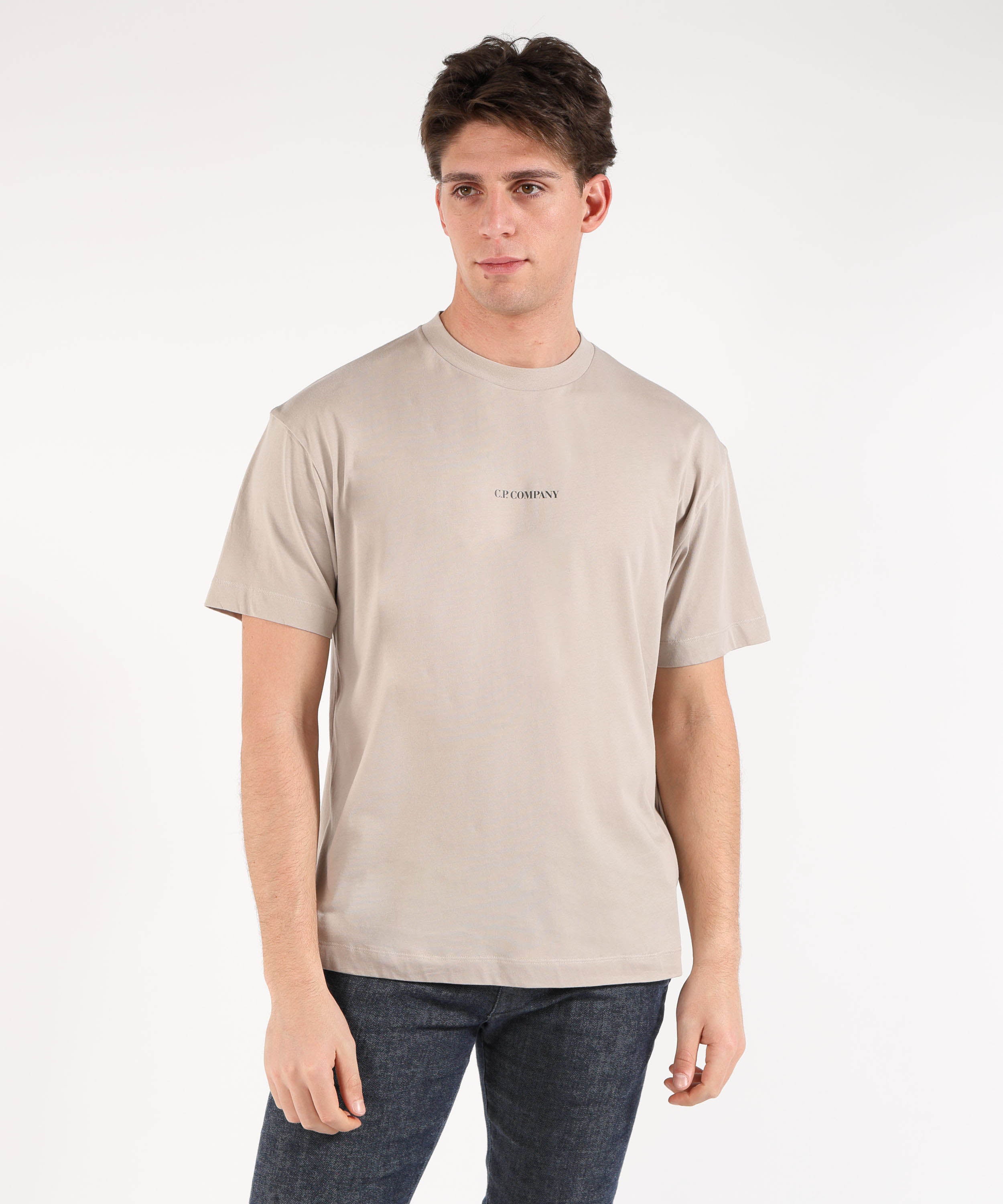 C.P. COMPANY Jersey Short Sleeve Logo T-Shirt