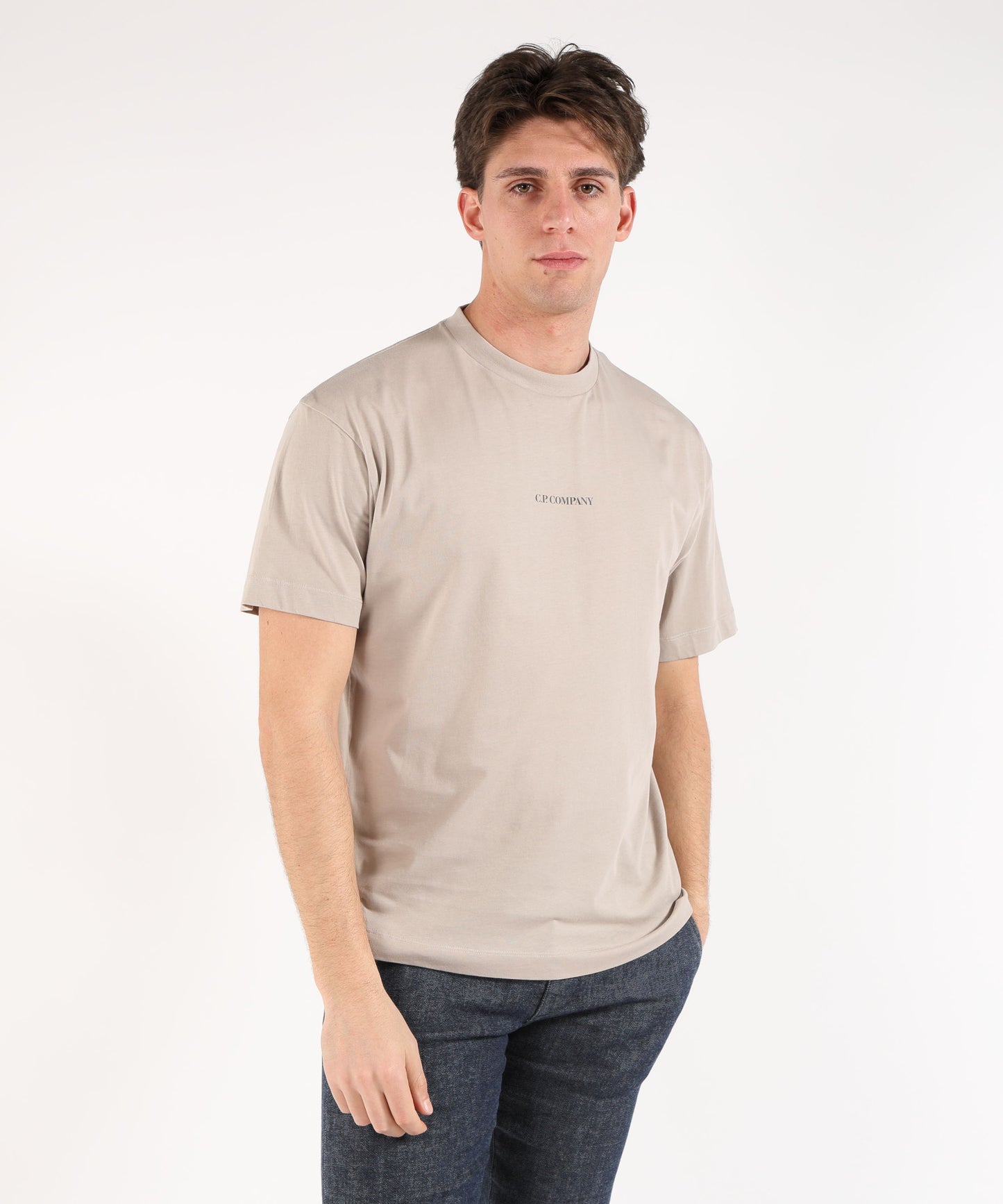 C.P. COMPANY Jersey Short Sleeve Logo T-Shirt
