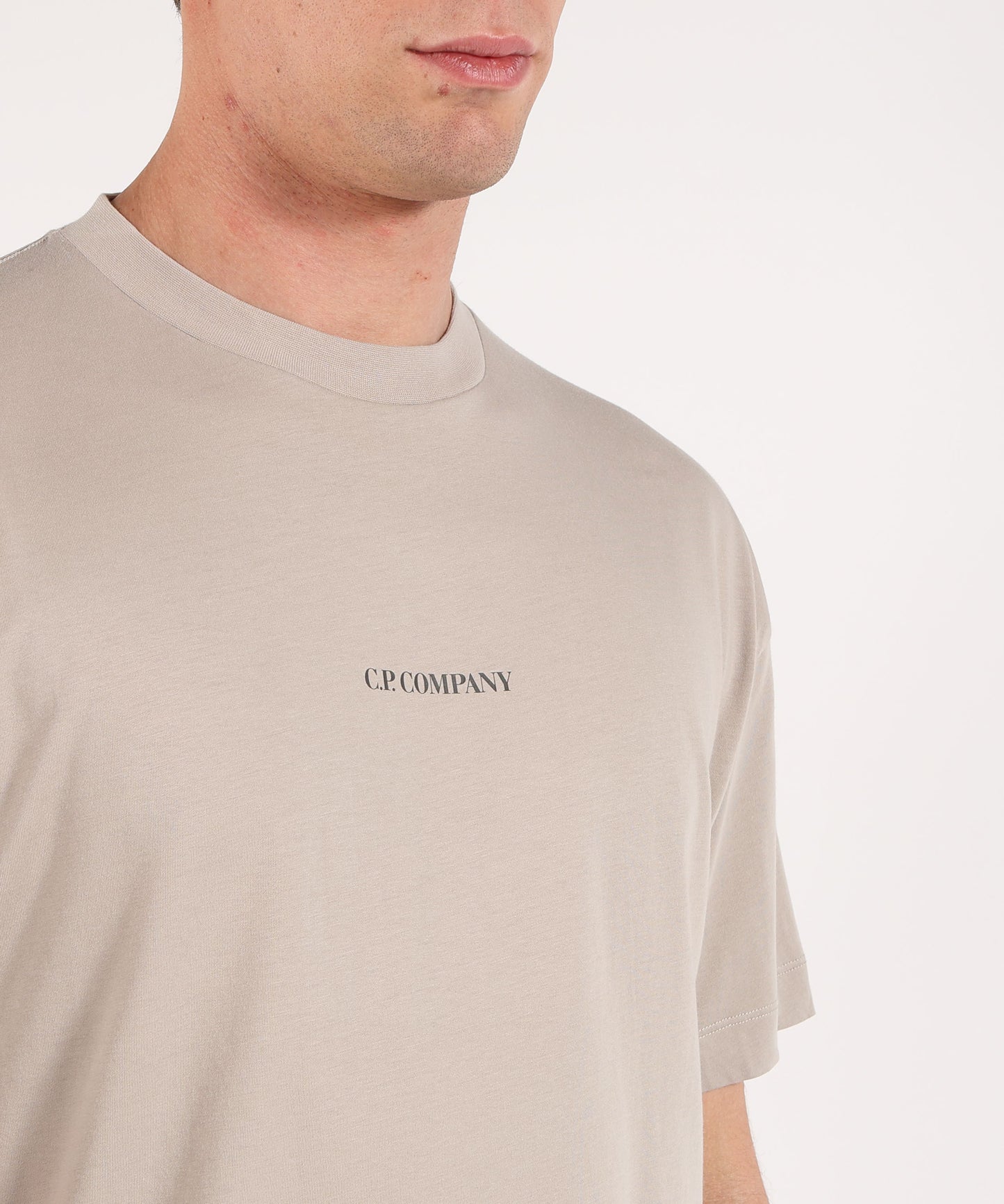 C.P. COMPANY Jersey Short Sleeve Logo T-Shirt