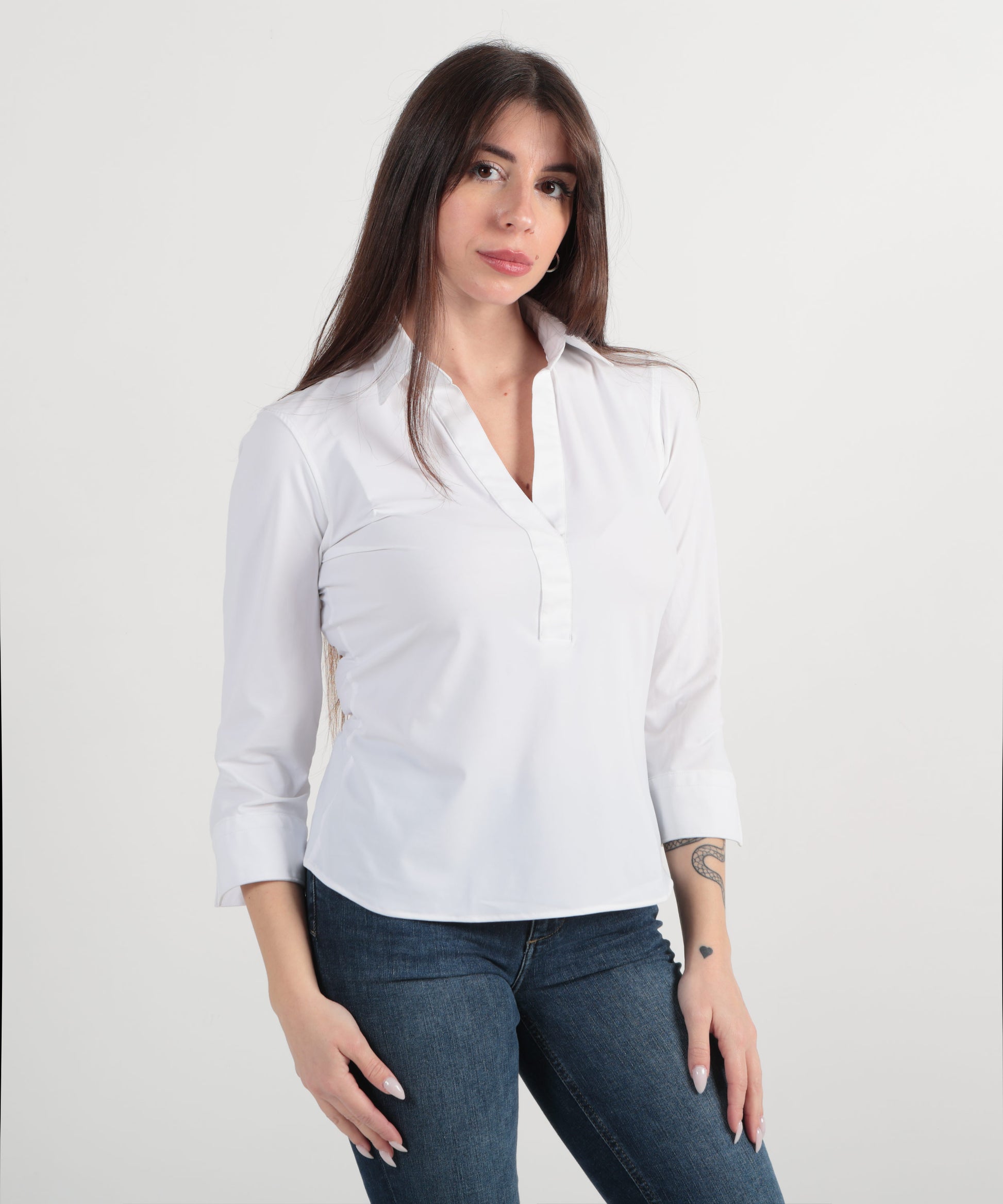 Shirts GHIRARDELLI V-neck shirt Bianco | GHIRARDELLI