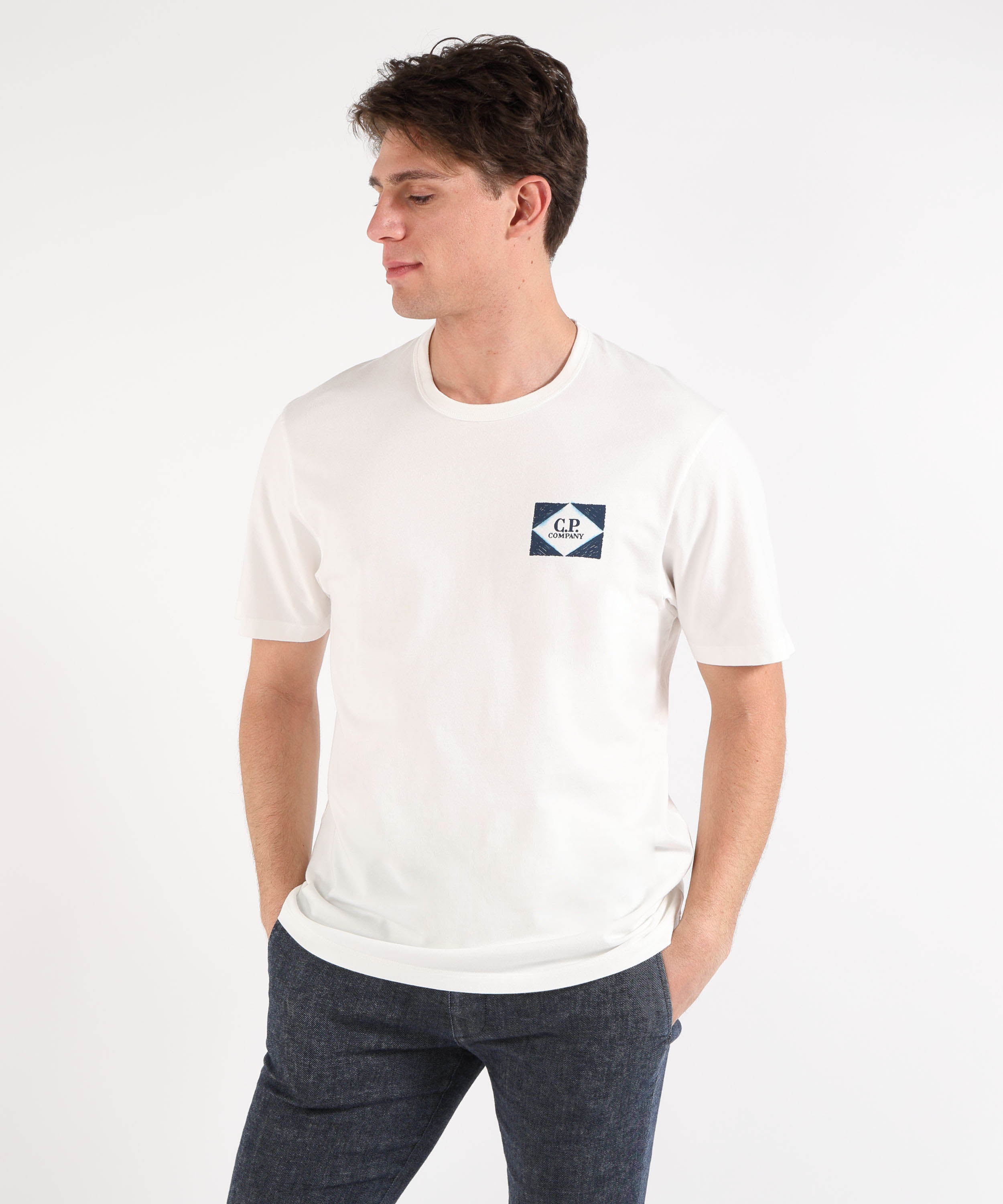 C.P. COMPANY T-shirt con logo in cotone