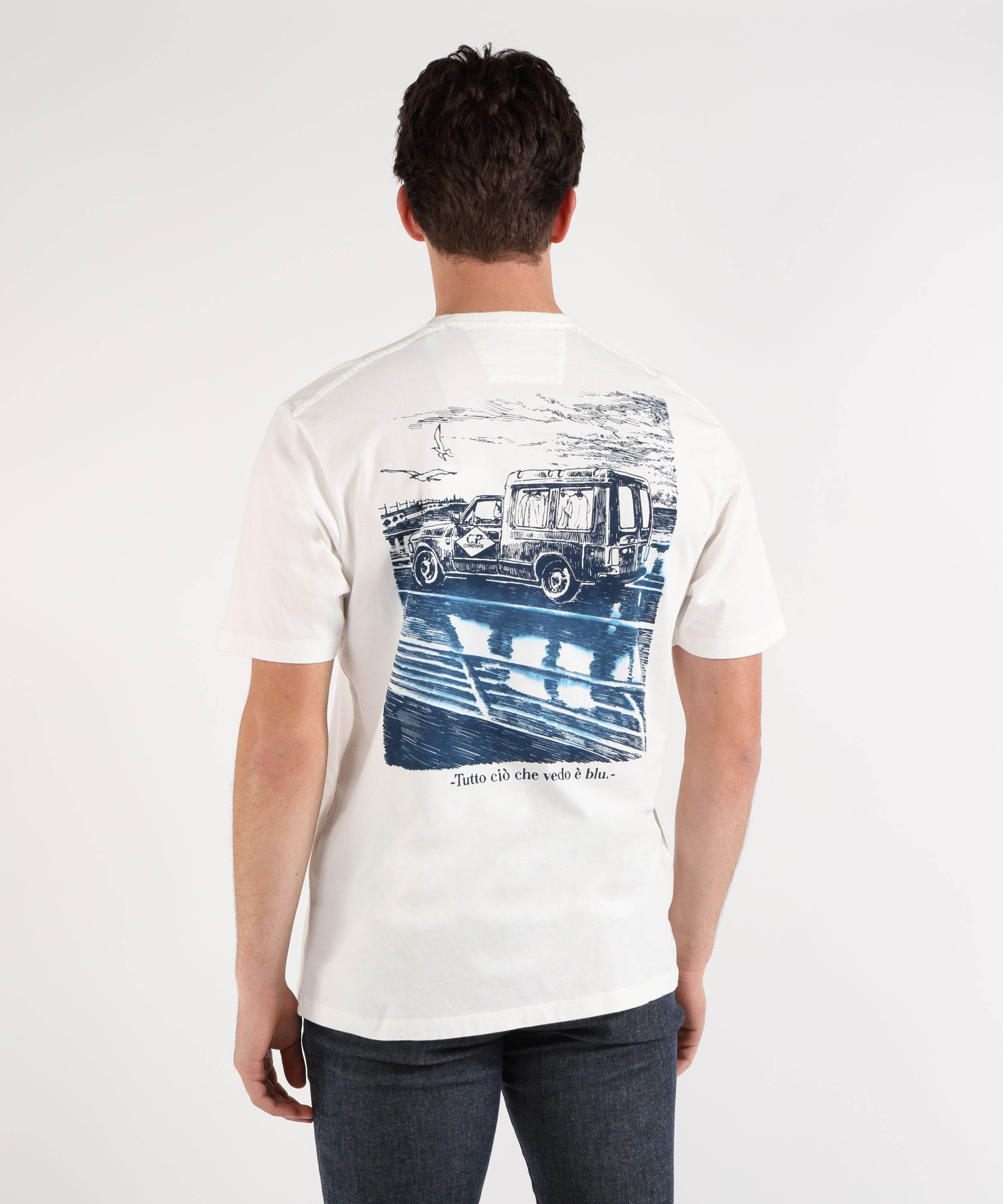 C.P. COMPANY T-shirt con logo in cotone