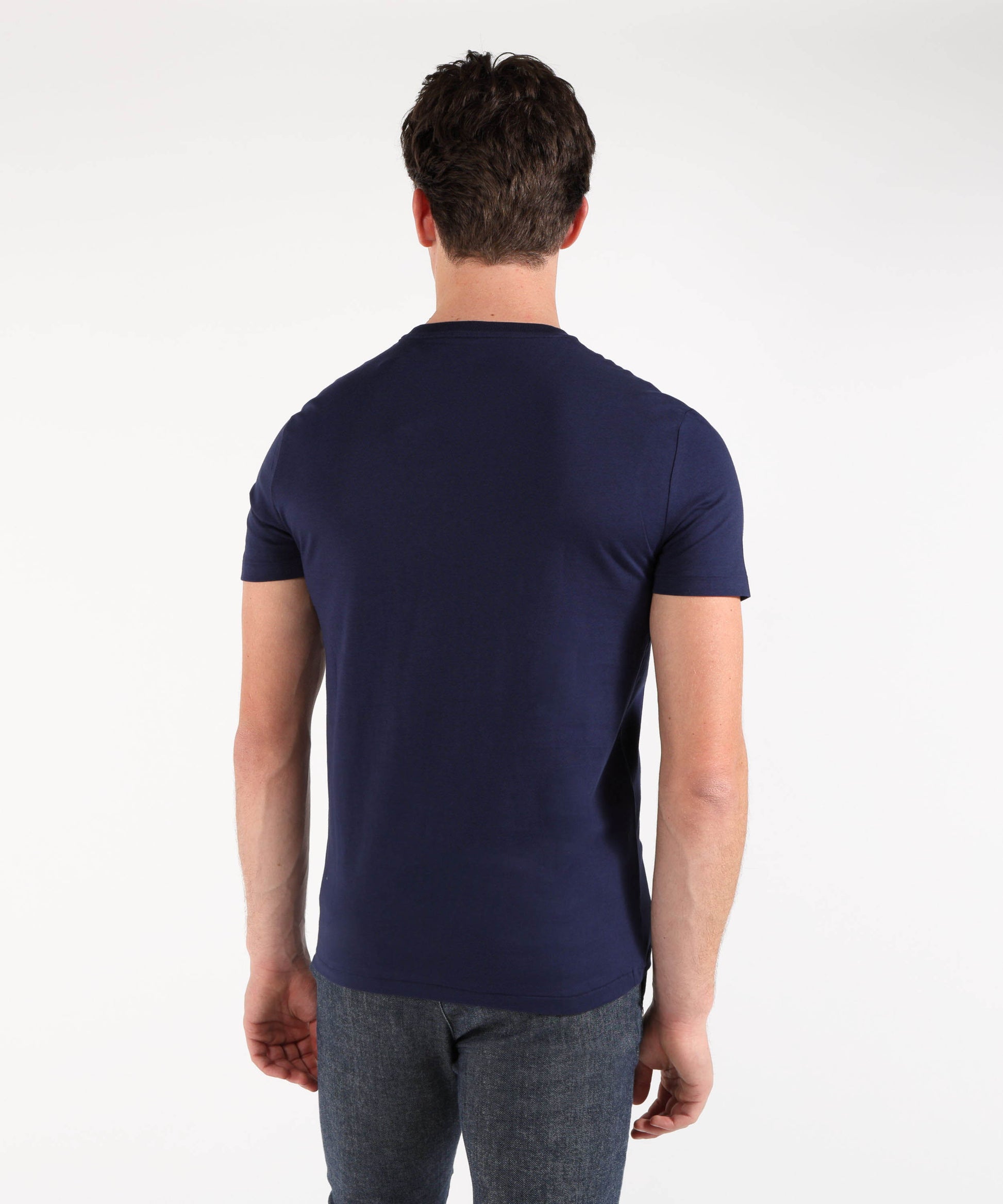 T-shirts POLO RALPH LAUREN Custom slim-fit jersey T-shirt Navy | POLO RALPH LAUREN