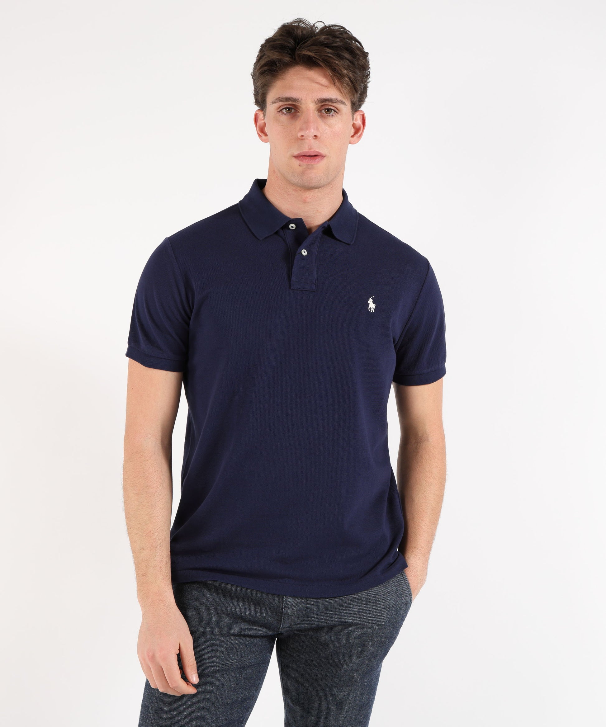 Polo shirts POLO RALPH LAUREN The iconic piqué polo Navy | POLO RALPH LAUREN