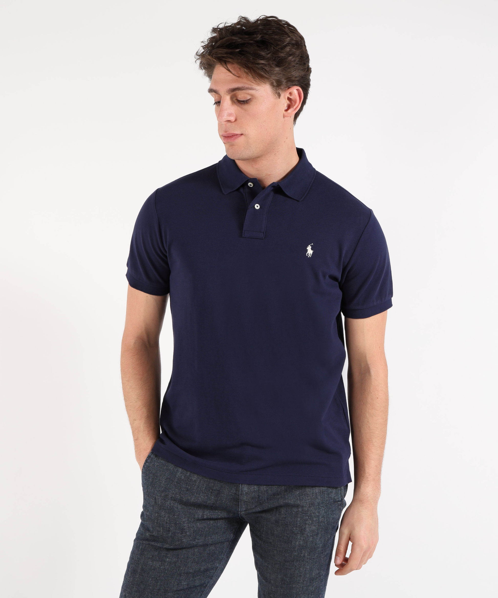Polo shirts POLO RALPH LAUREN The iconic piqué polo Navy | POLO RALPH LAUREN
