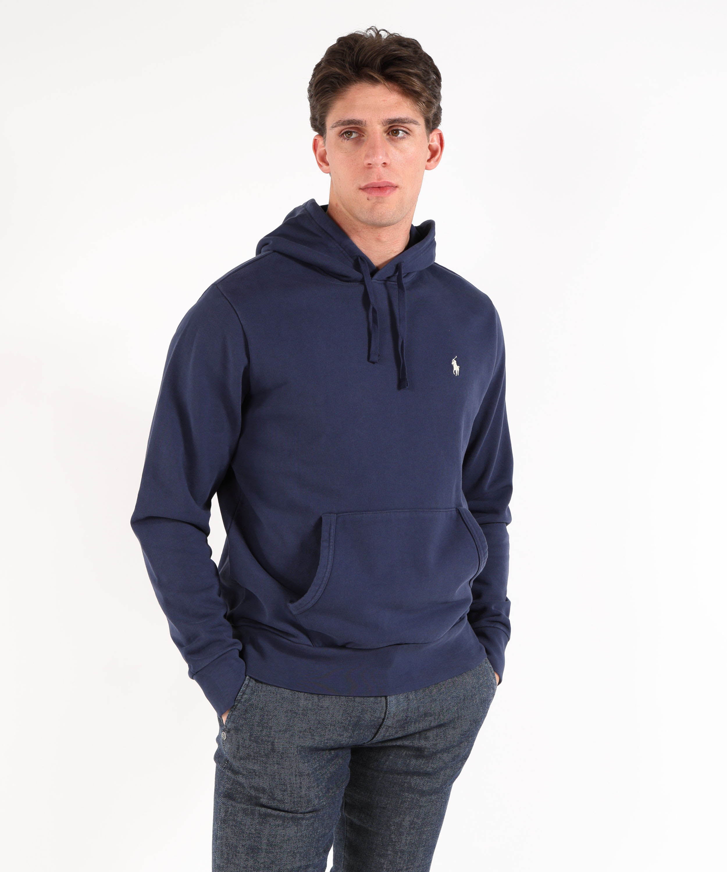 POLO RALPH LAUREN Felpa con cappuccio in cotone loopback