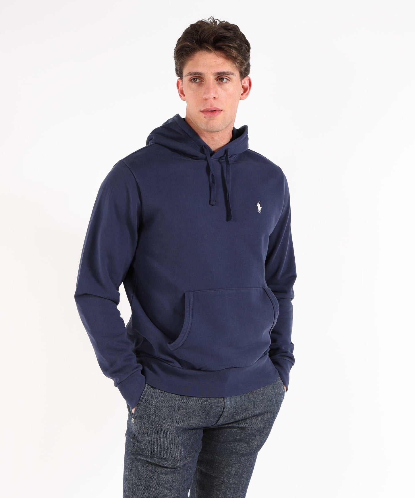 POLO RALPH LAUREN Felpa con cappuccio in cotone loopback