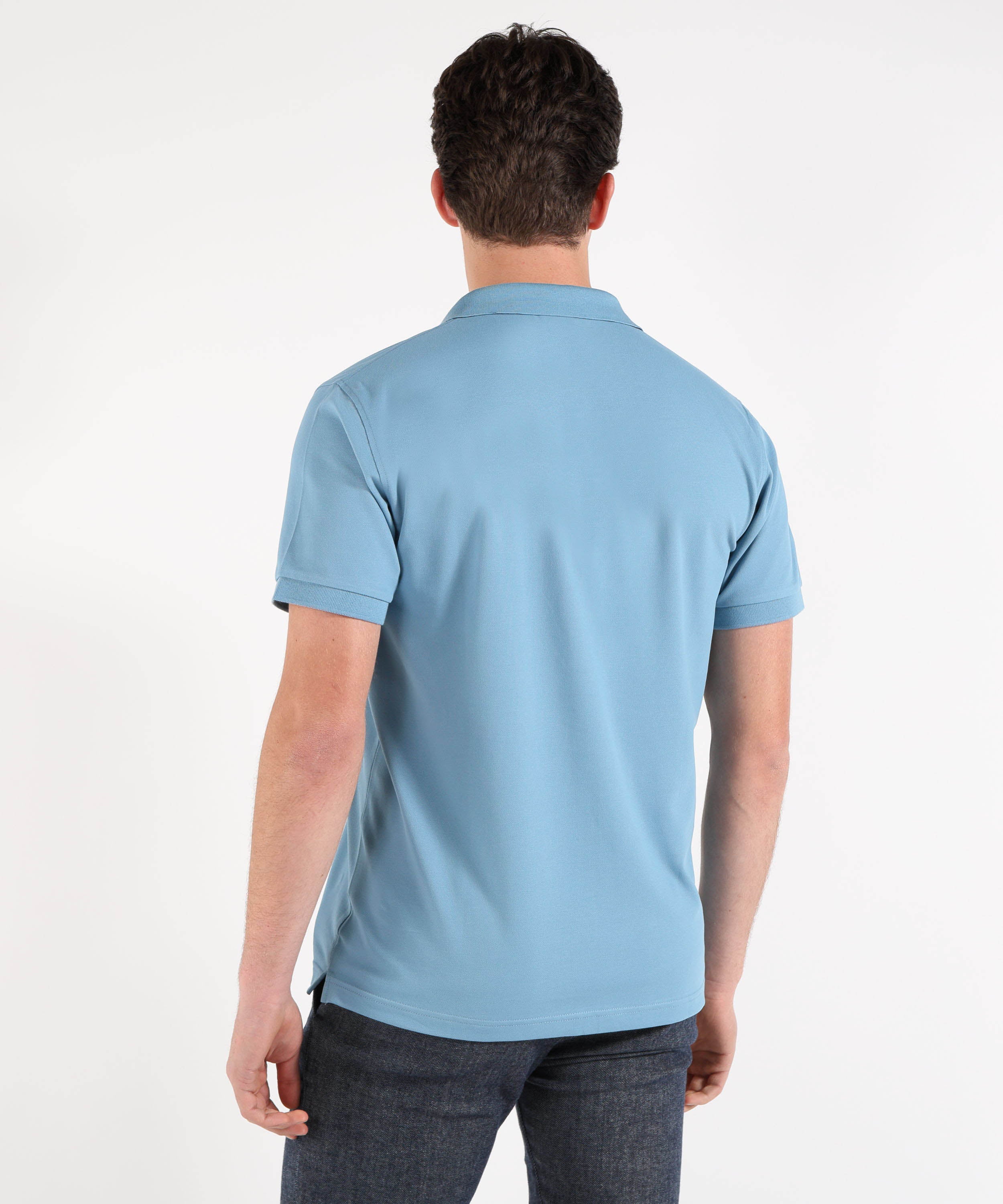 SUN 68 Polo print under collar