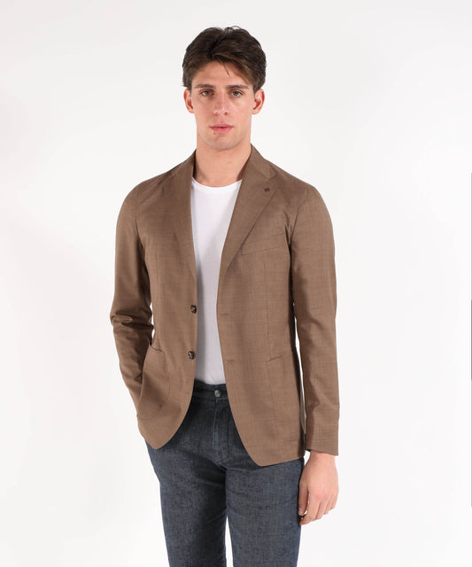 Giacche TAGLIATORE Giacca Sfoderata – Monopetto 2 Bottoni Marrone | TAGLIATORE