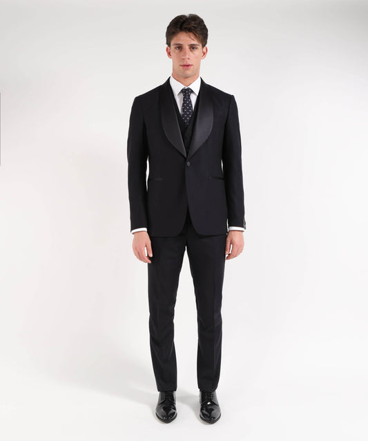 TAGLIATORE Abito Smoking Foderato A+G – Monopetto 1 Bottone Sciallato