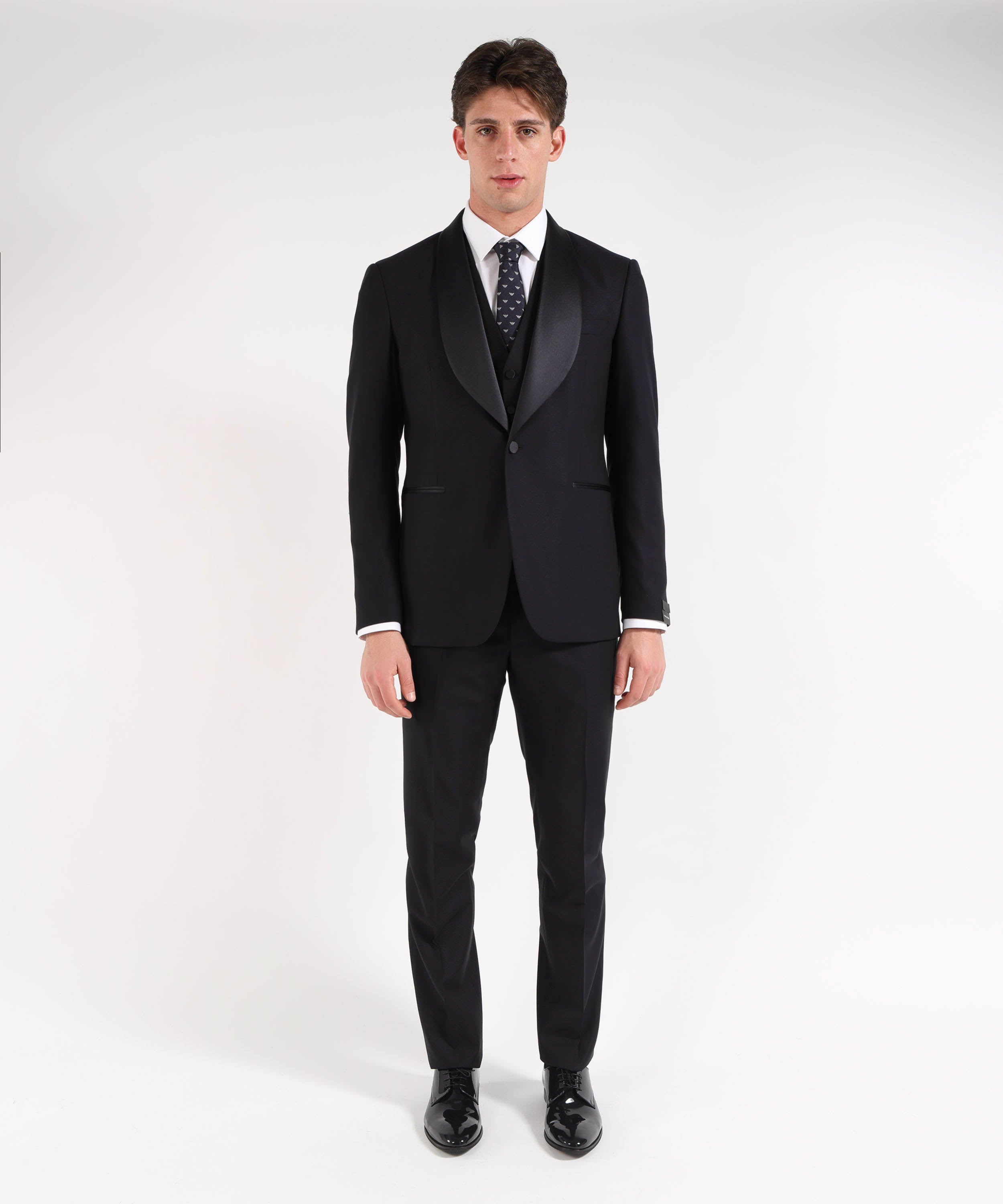 TAGLIATORE Abito Smoking Foderato A+G – Monopetto 1 Bottone Sciallato