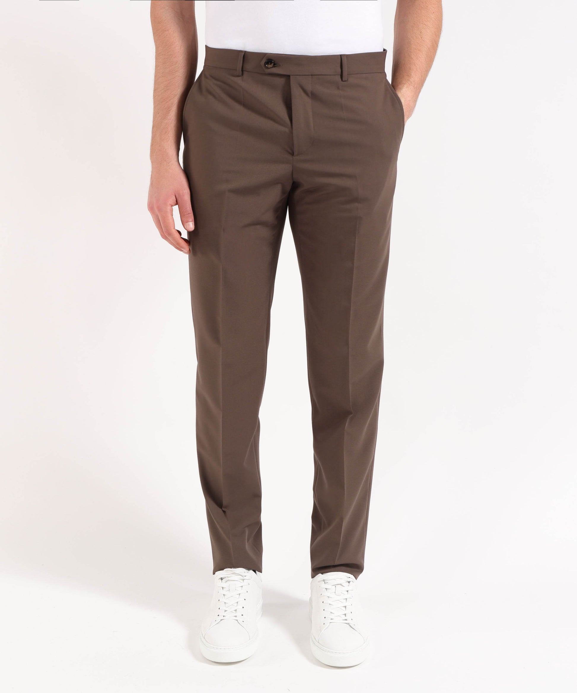 Dresses &amp; Suits MANUEL RITZ Double-breasted suit with matching trousers Marrone | MANUEL RITZ