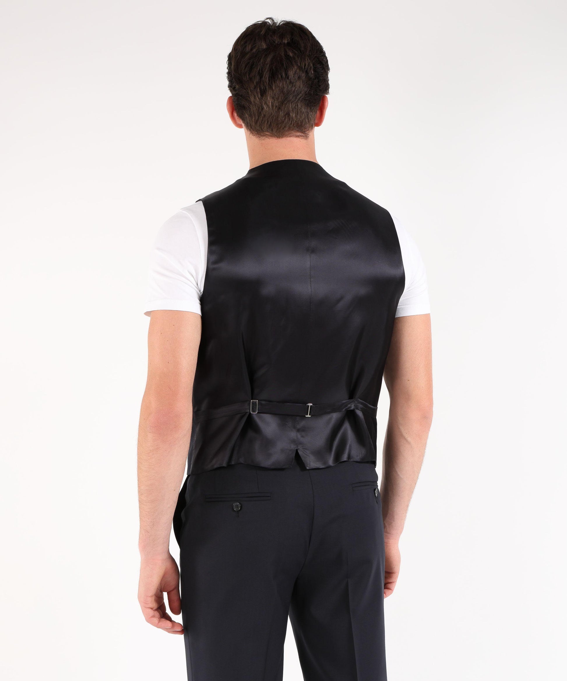 Abiti MANUEL RITZ Abito drop 8 con gilet e pantalone coordinato Nero | MANUEL RITZ