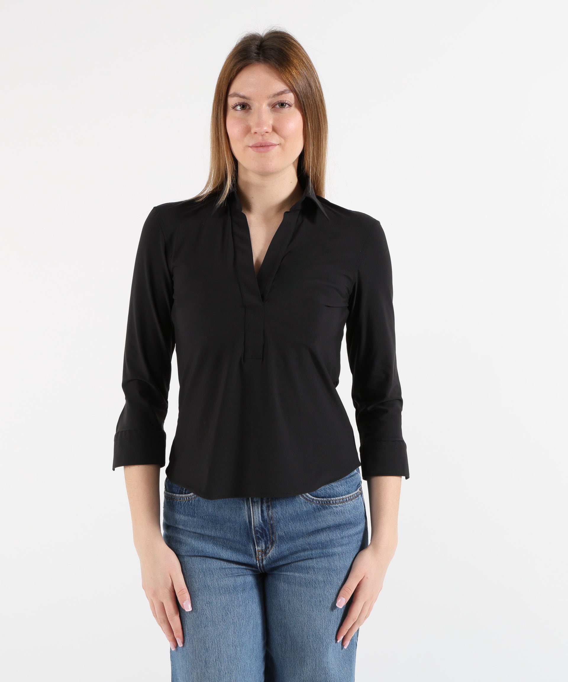 GHIRARDELLI Camicia con scollo a V
