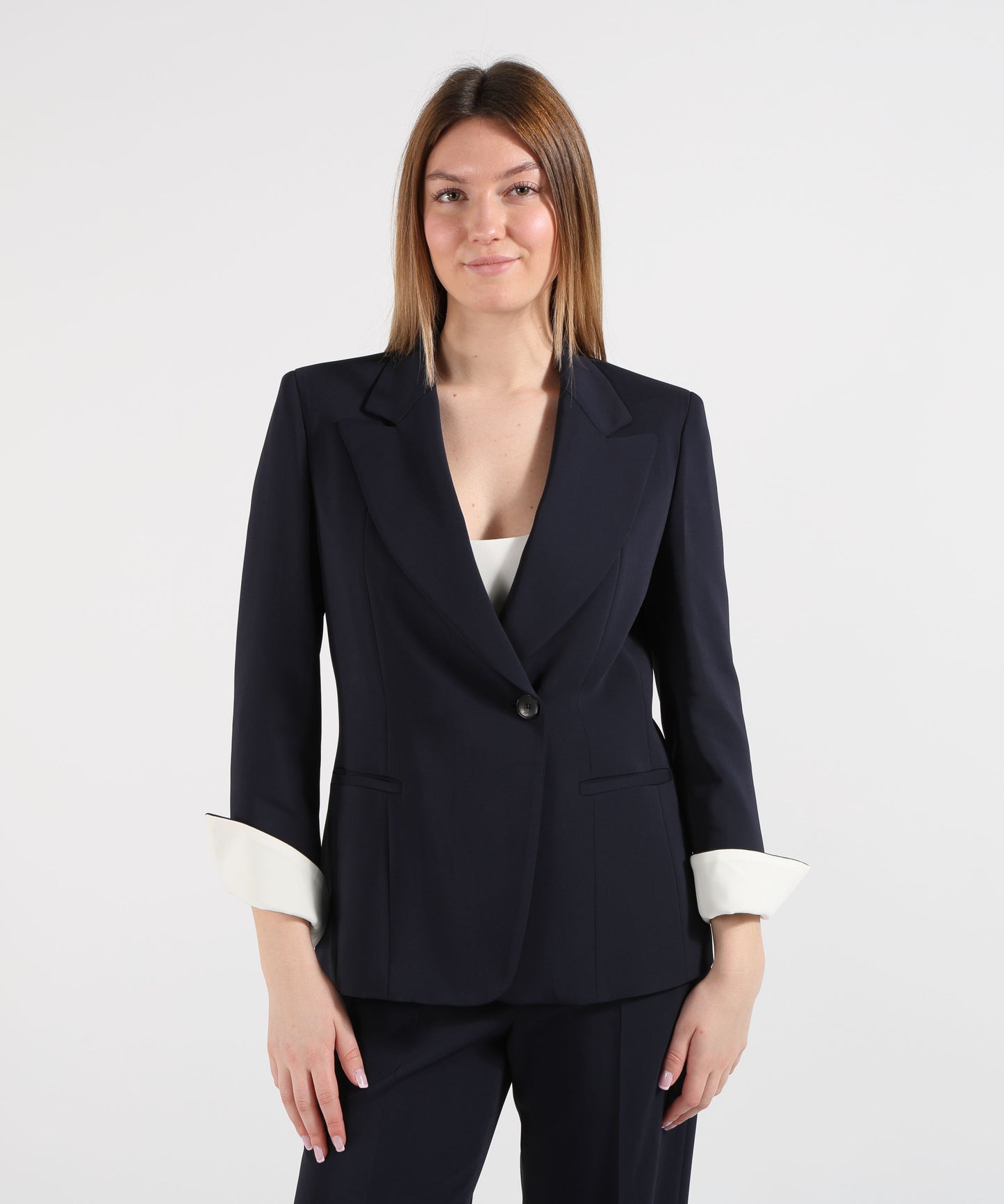 SEVENTY Giacca monopetto in cady crêpe viscosa