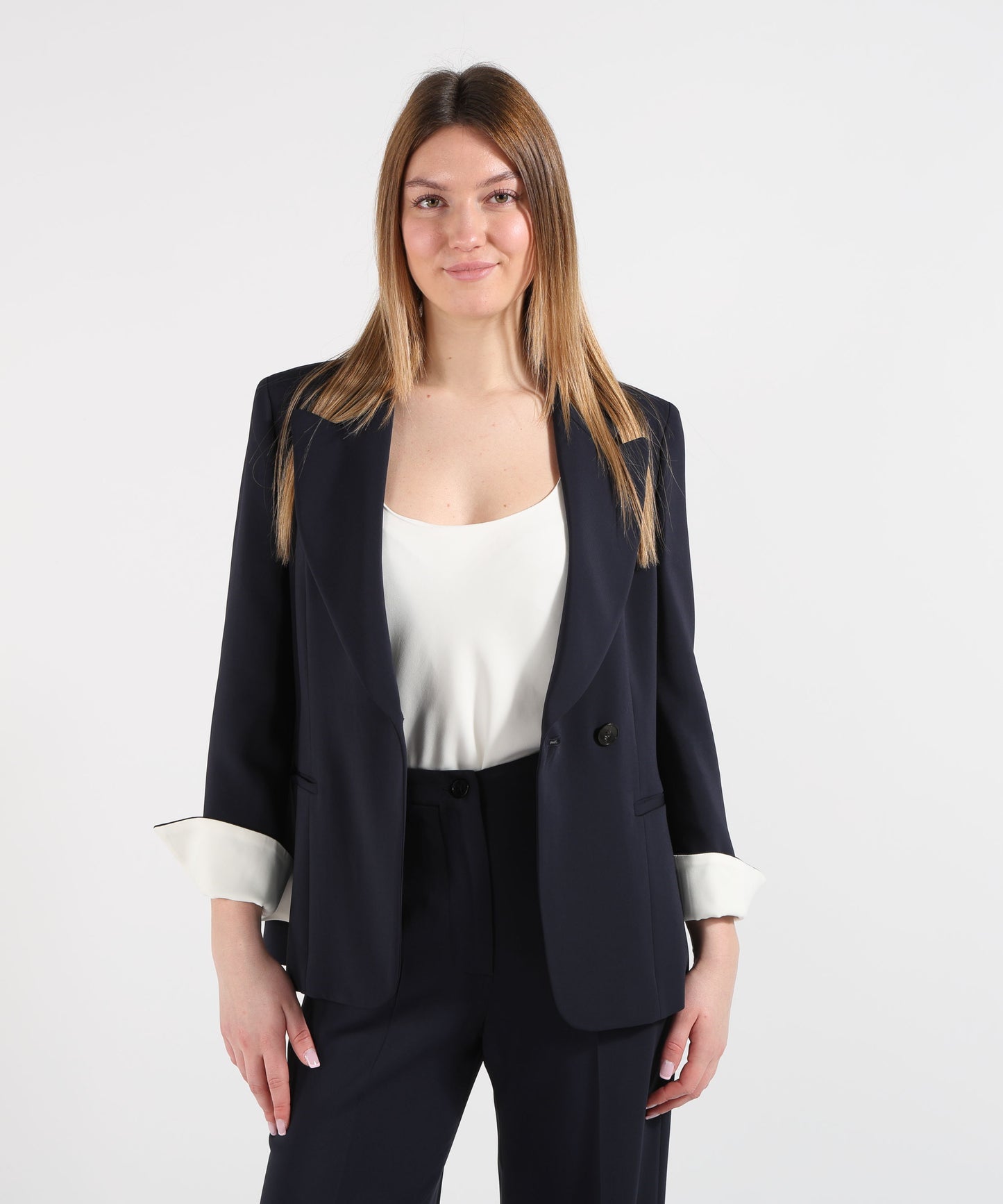 SEVENTY Giacca monopetto in cady crêpe viscosa