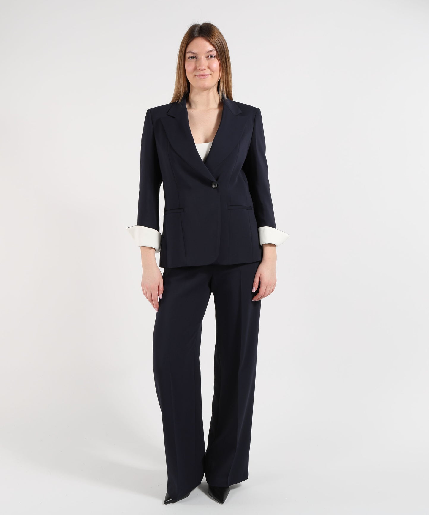 SEVENTY Giacca monopetto in cady crêpe viscosa