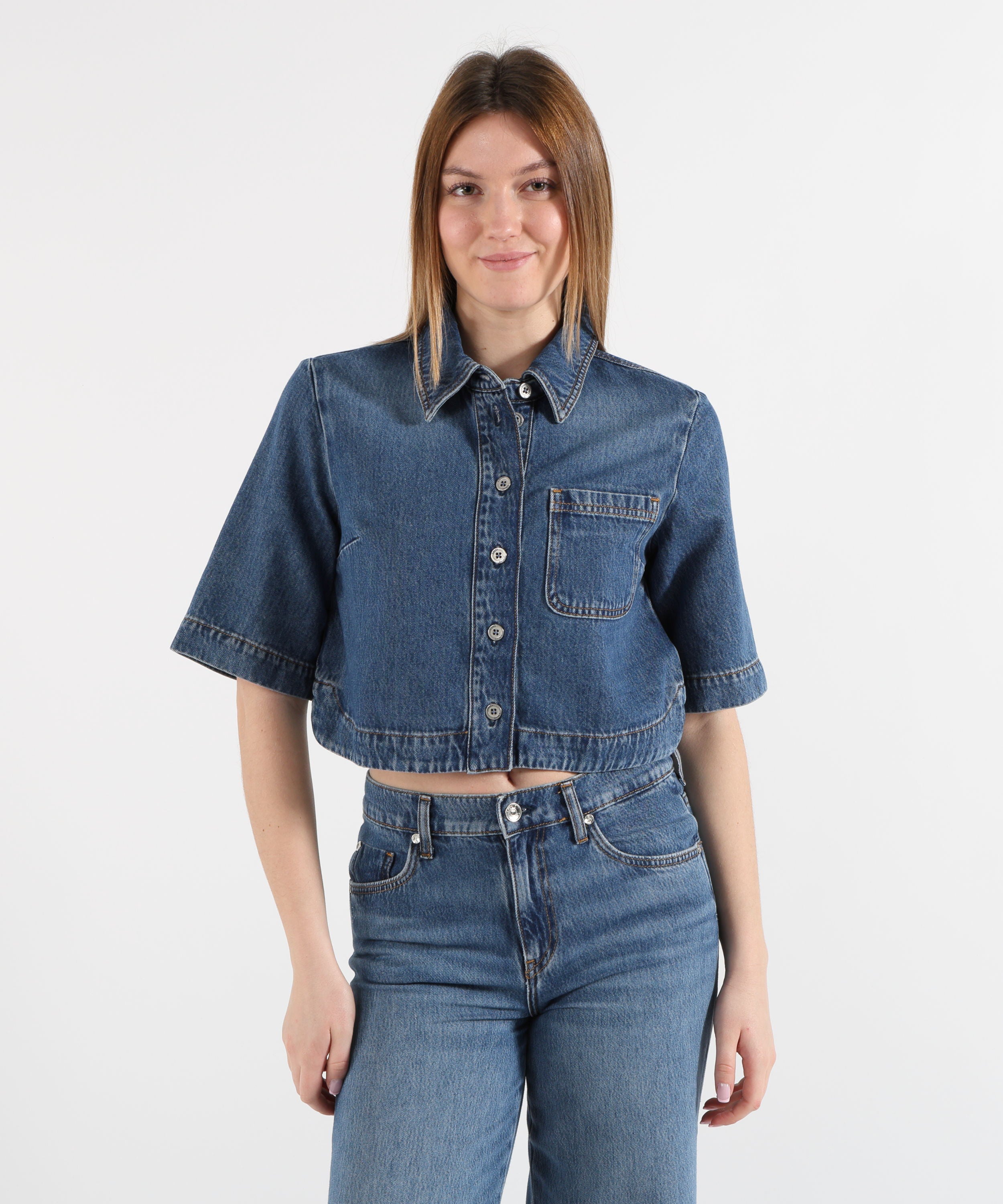 Camicie LIUJO denim Camicia in denim Denim medio | LIUJO denim