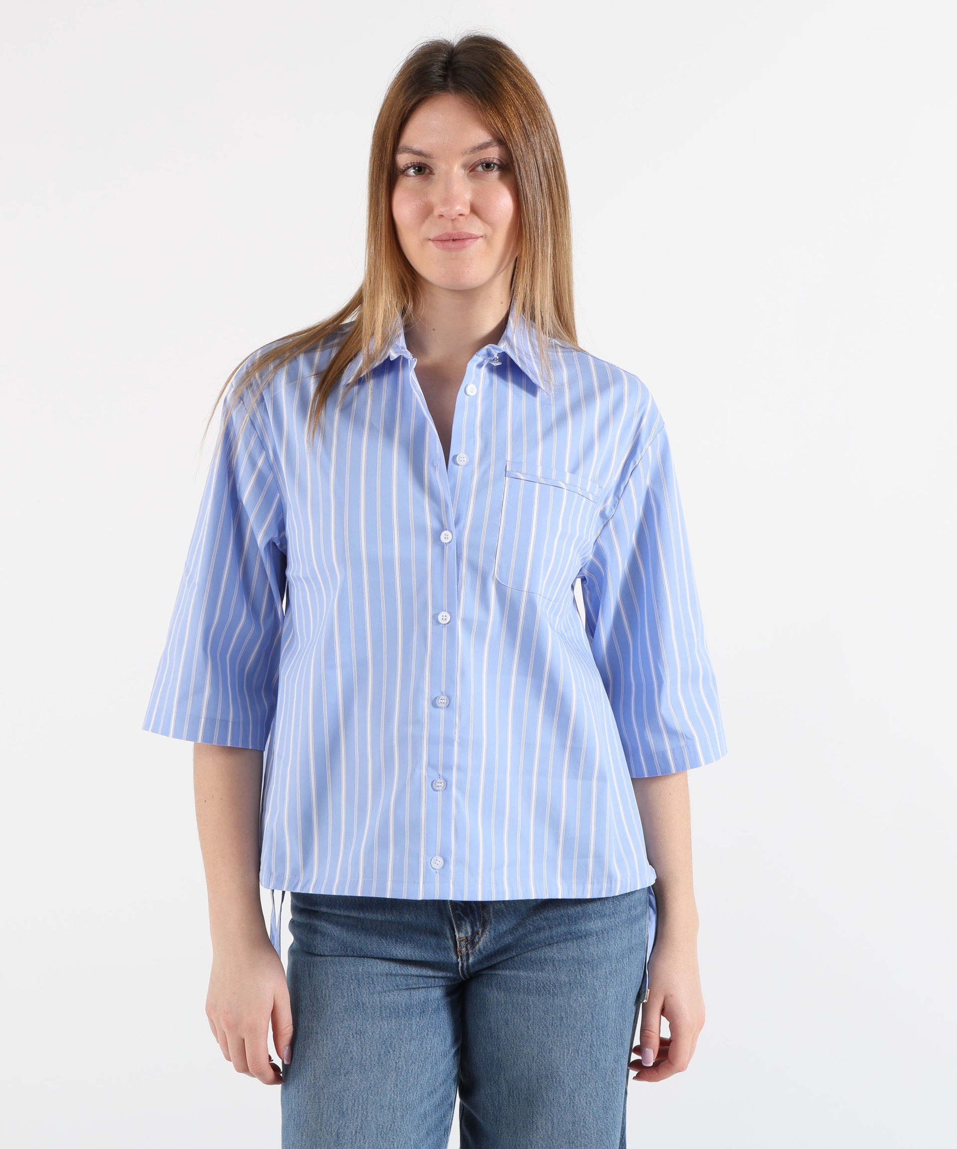 LIUJO WHITE Camicia a maniche corte