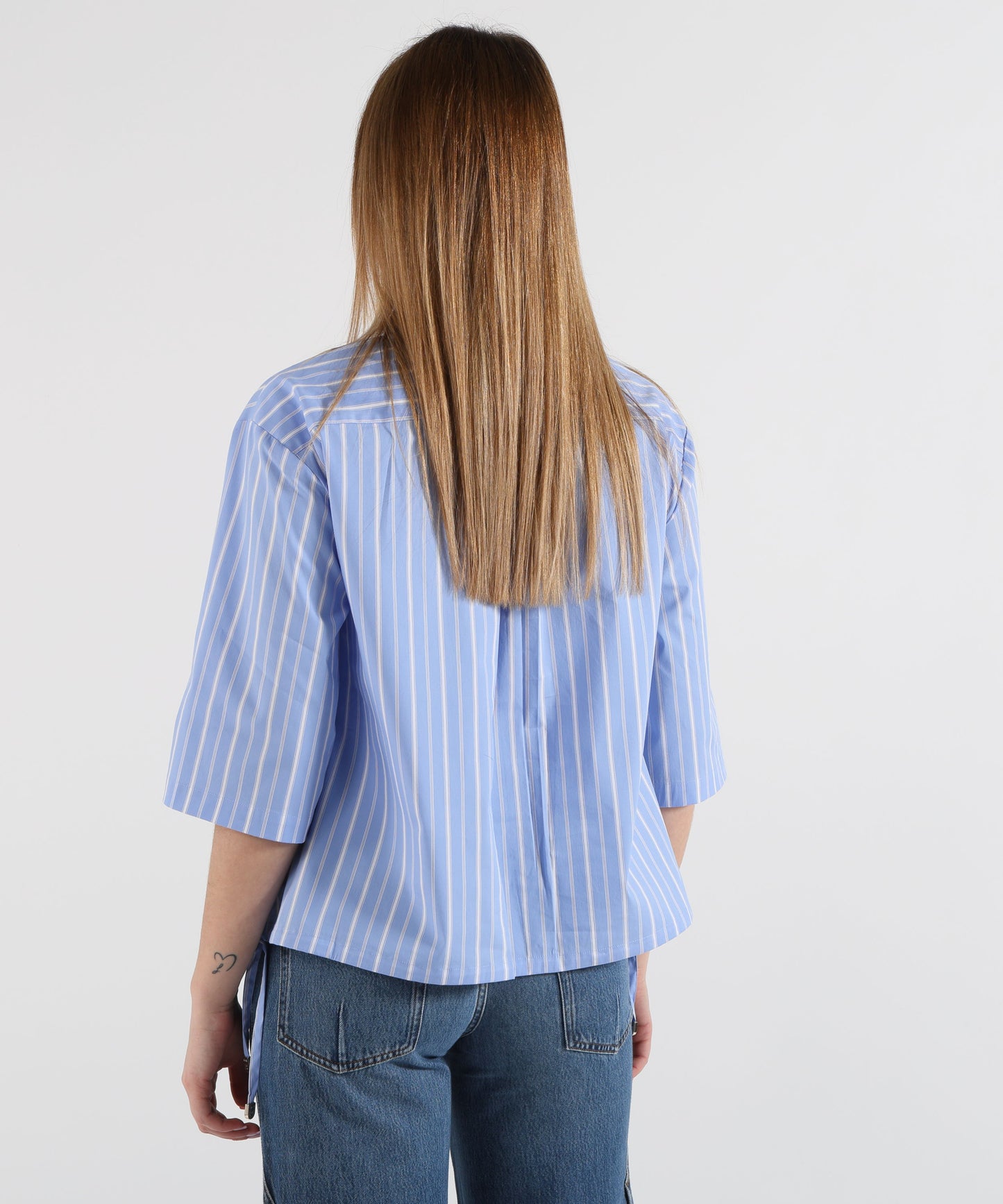 LIUJO WHITE Camicia a maniche corte