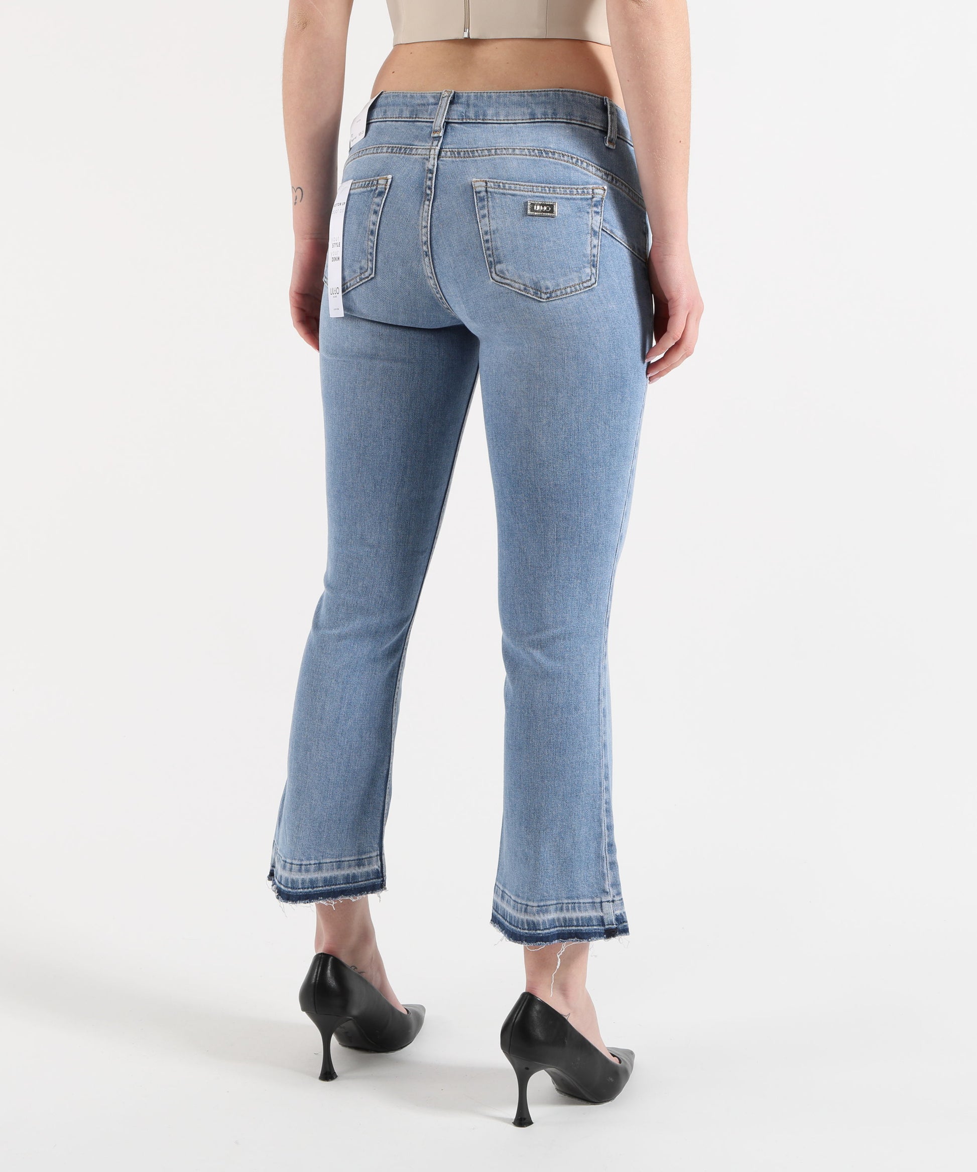 Jeans LIUJO denim Jeans bootcut con orli unfinished Denim chiaro | LIUJO denim