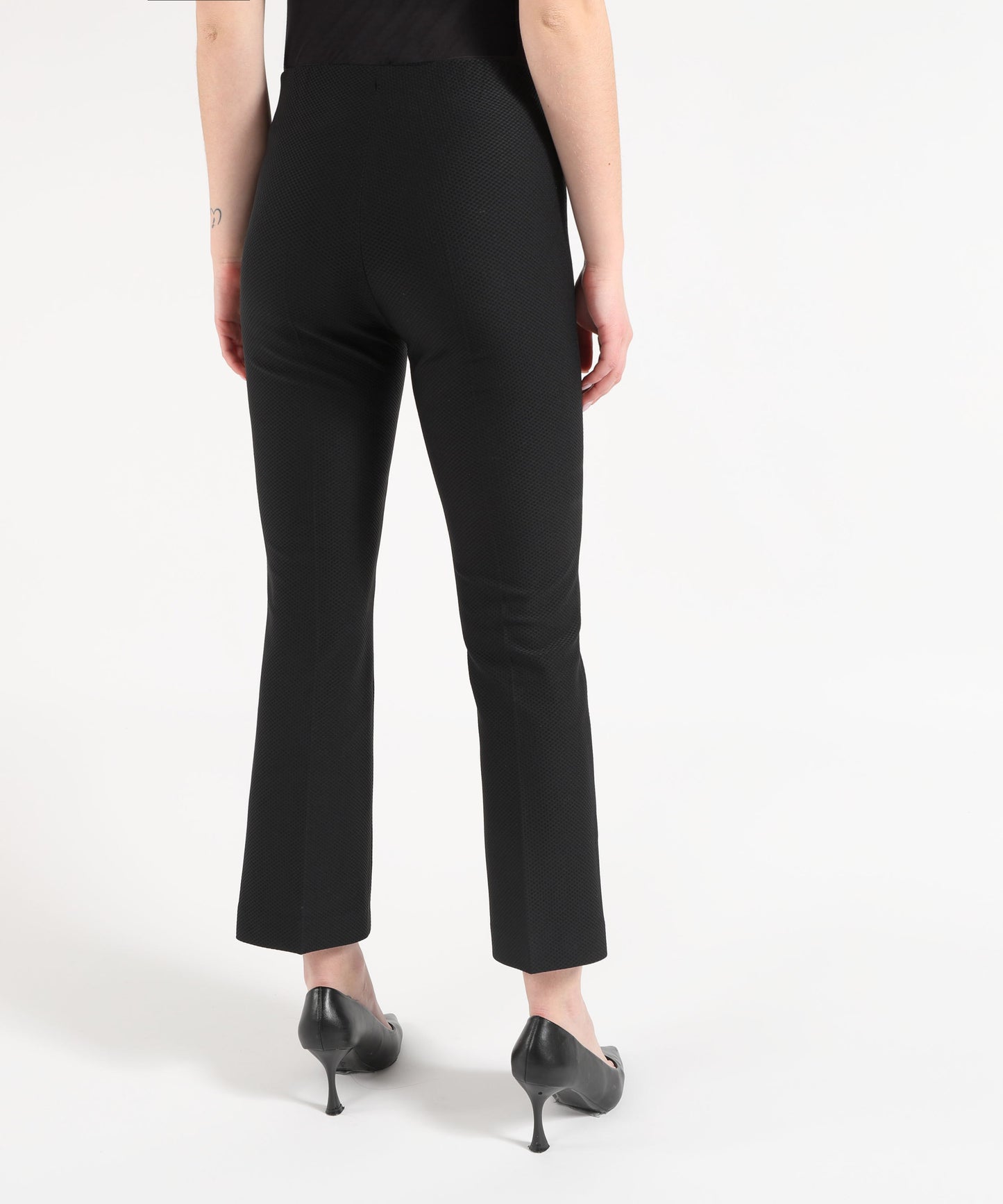 SEVENTY Slim-Fit Ankle-Length Stretch Pants in Technical Bi-Stretch Honeycomb Fabric