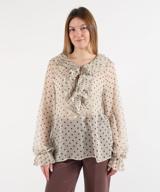 P.A.R.O.S.H. Blusa a pois