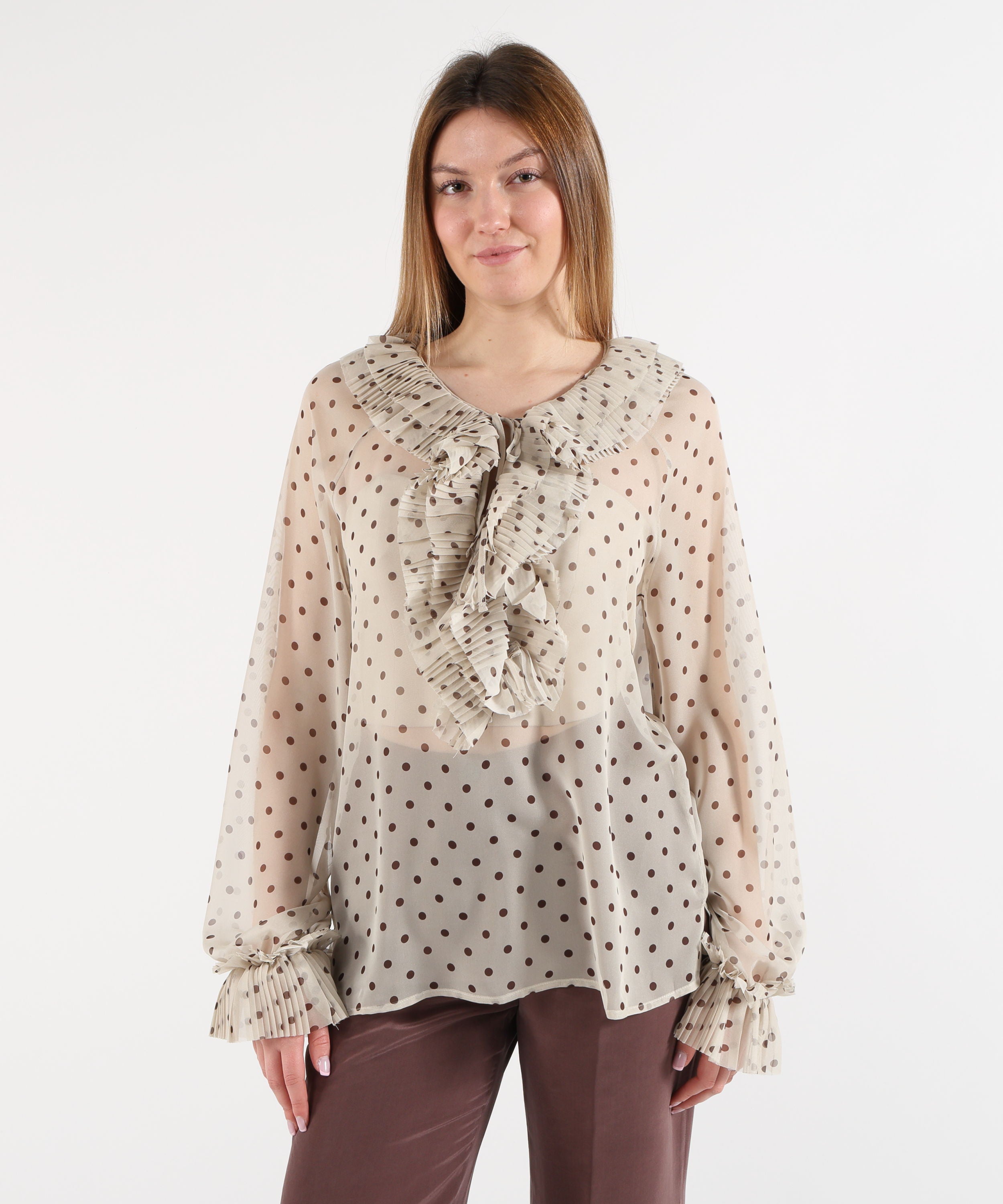 P.A.R.O.S.H. Blusa a pois