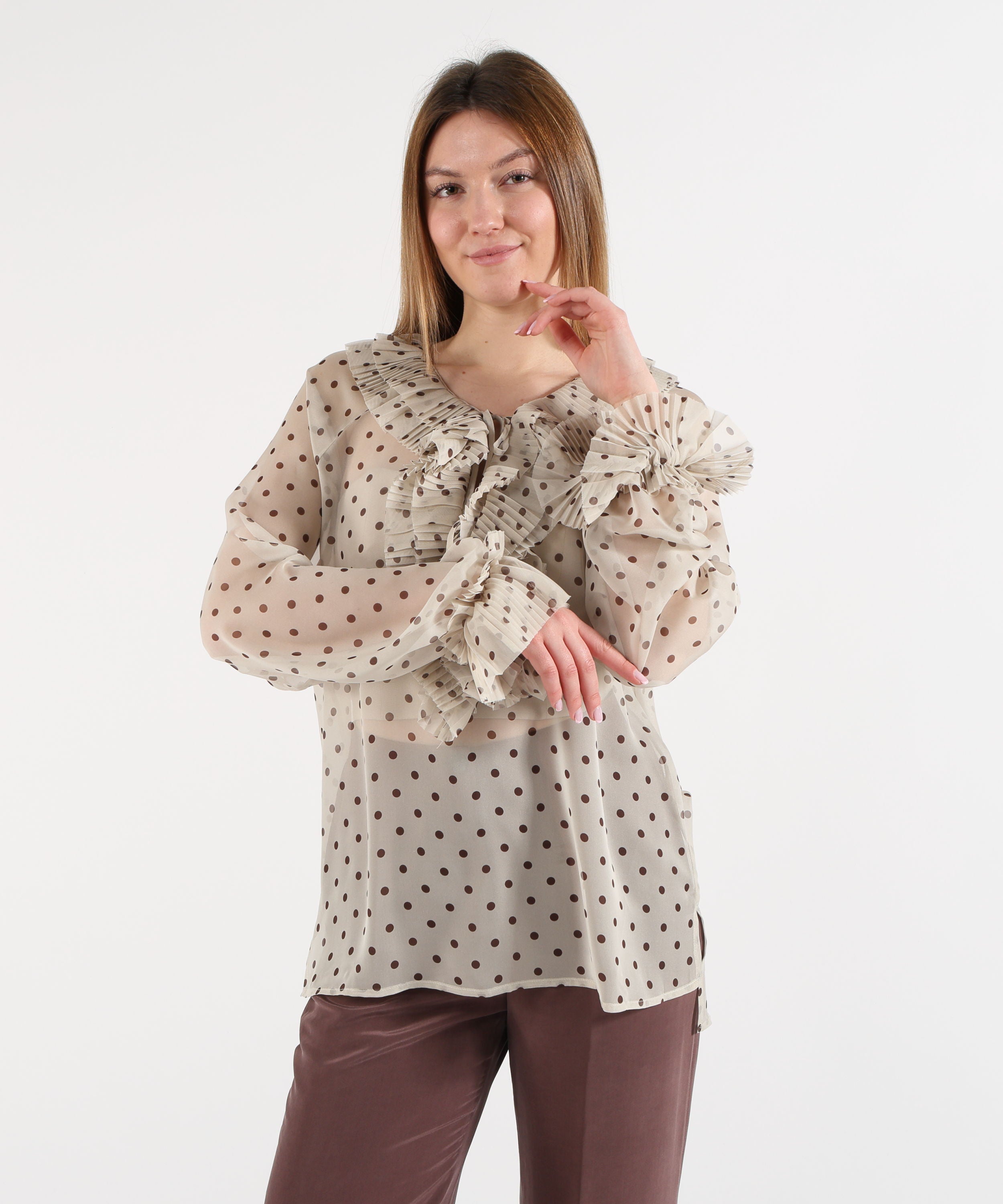 P.A.R.O.S.H. Blusa a pois