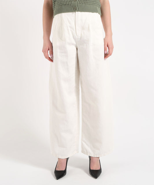 'S MAX MARA Pantalone lavato in capo aloa