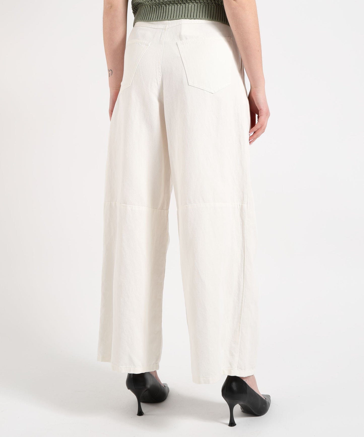 'S MAX MARA Pantalone lavato in capo aloa