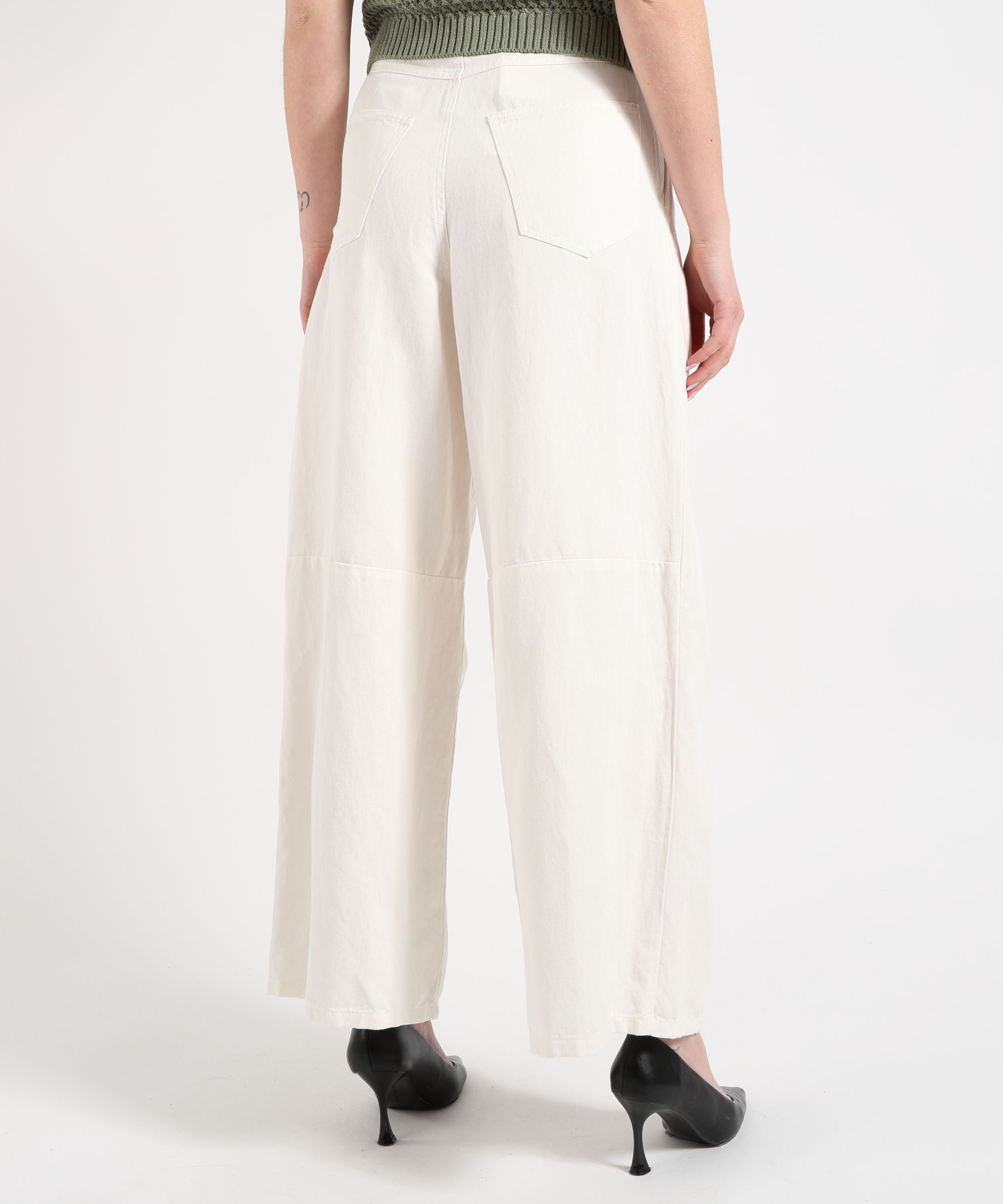 'S MAX MARA Pantalone lavato in capo aloa