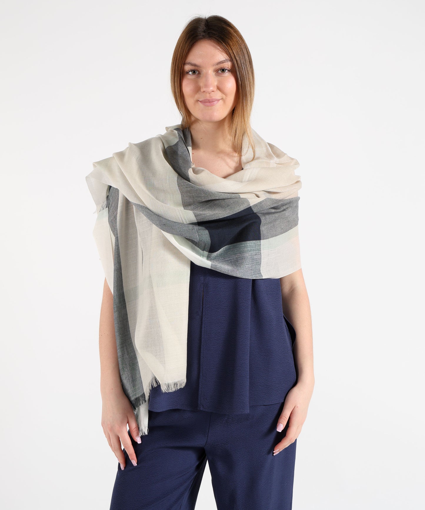 BARBOUR Sciarpa in tartan Maisy