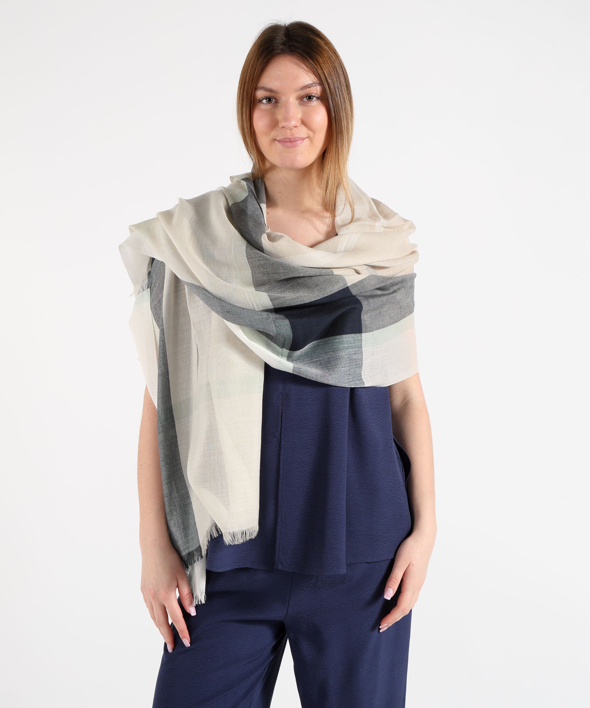 BARBOUR Sciarpa in tartan Maisy