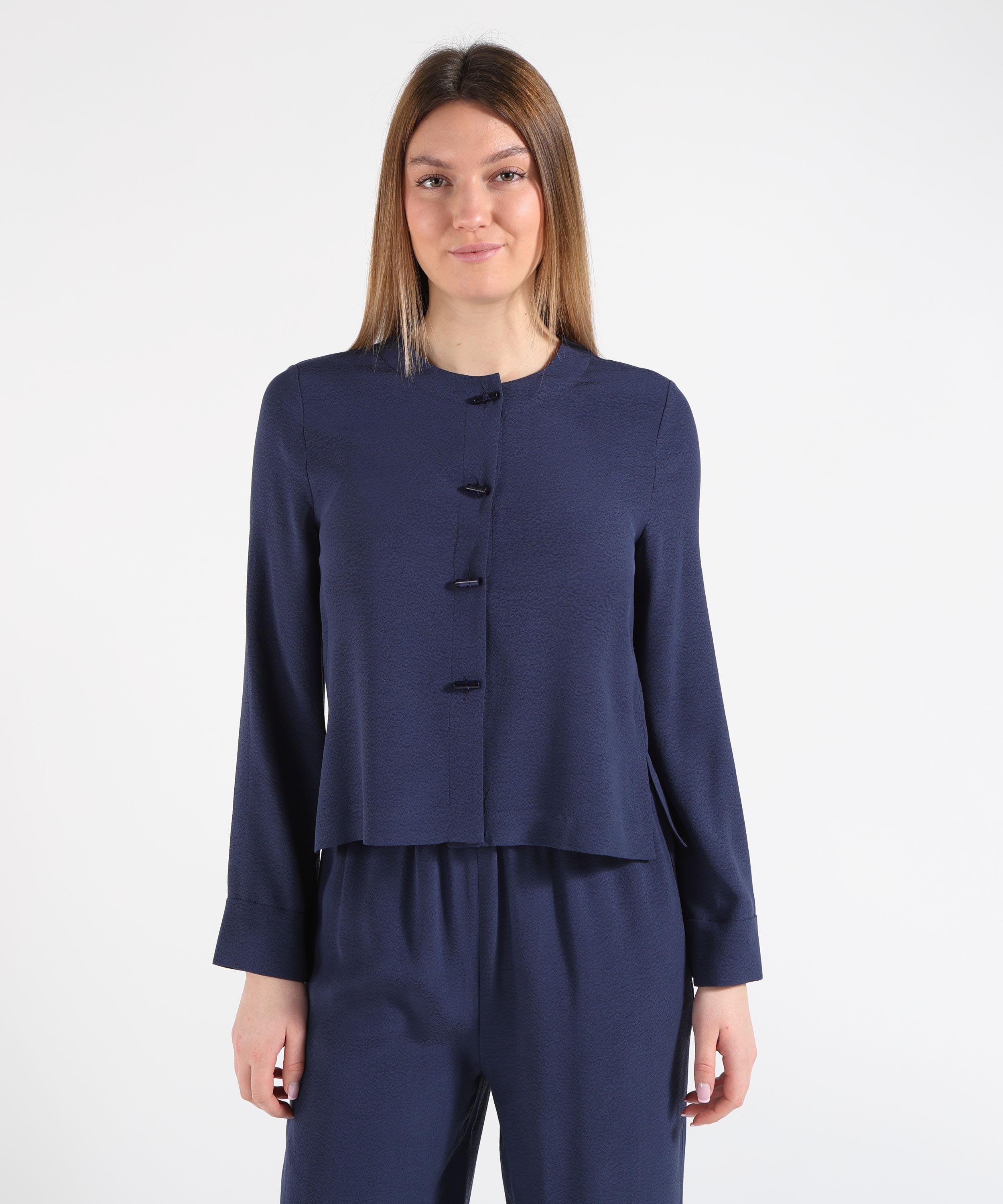Shirts EMPORIO ARMANI Jacquard Shirt Blu | EMPORIO ARMANI