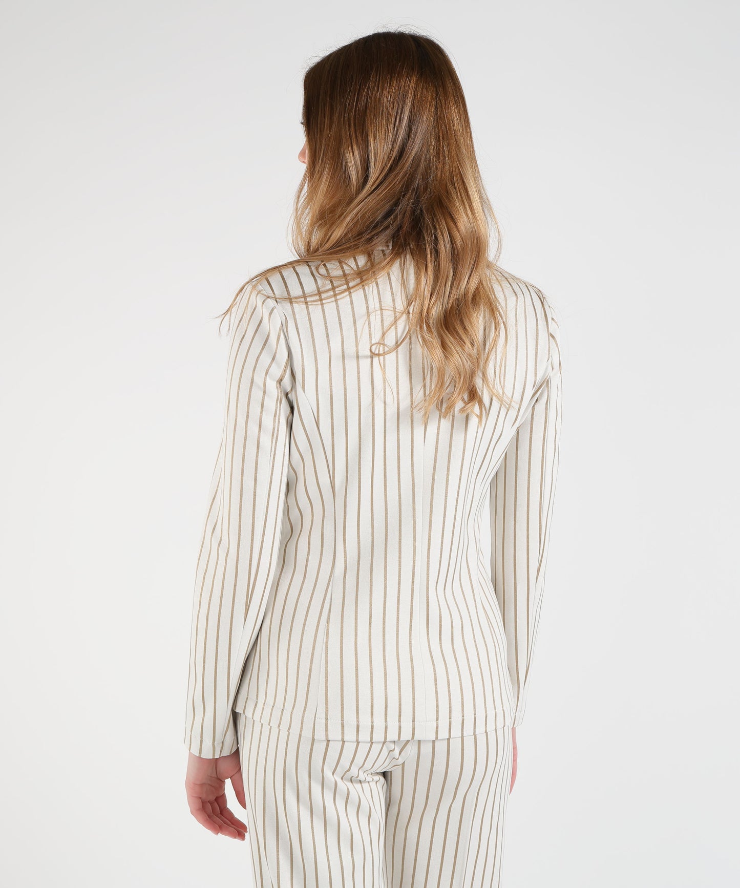 PENNYBLACK Zinco Slim Pinstripe Jersey Blazer