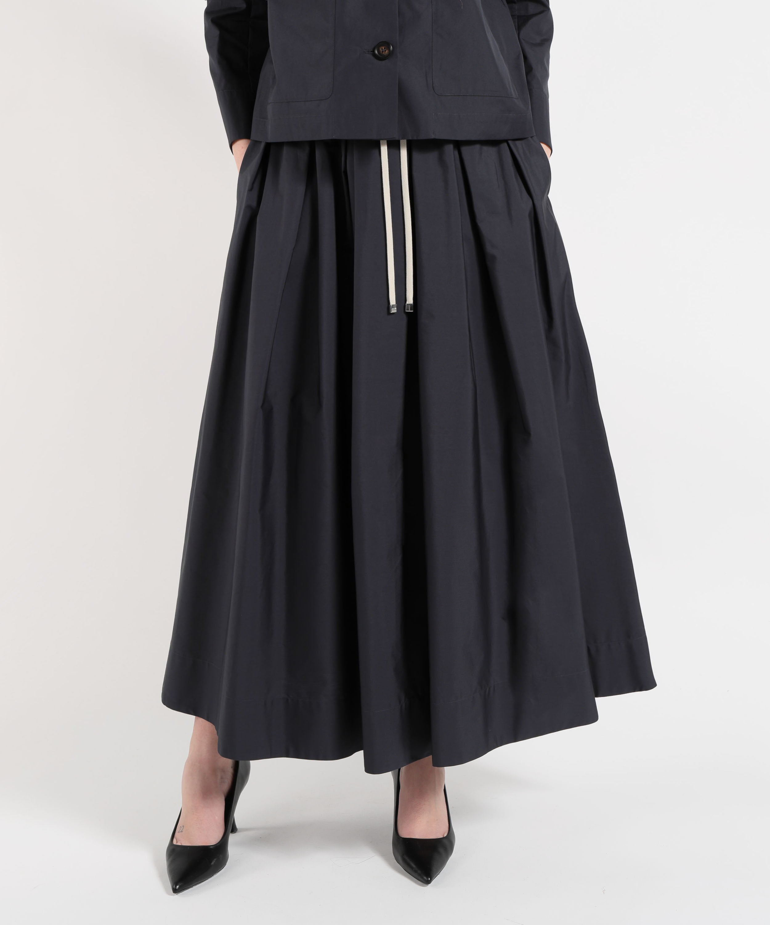 'S MAX MARA Gonna ampia pineta